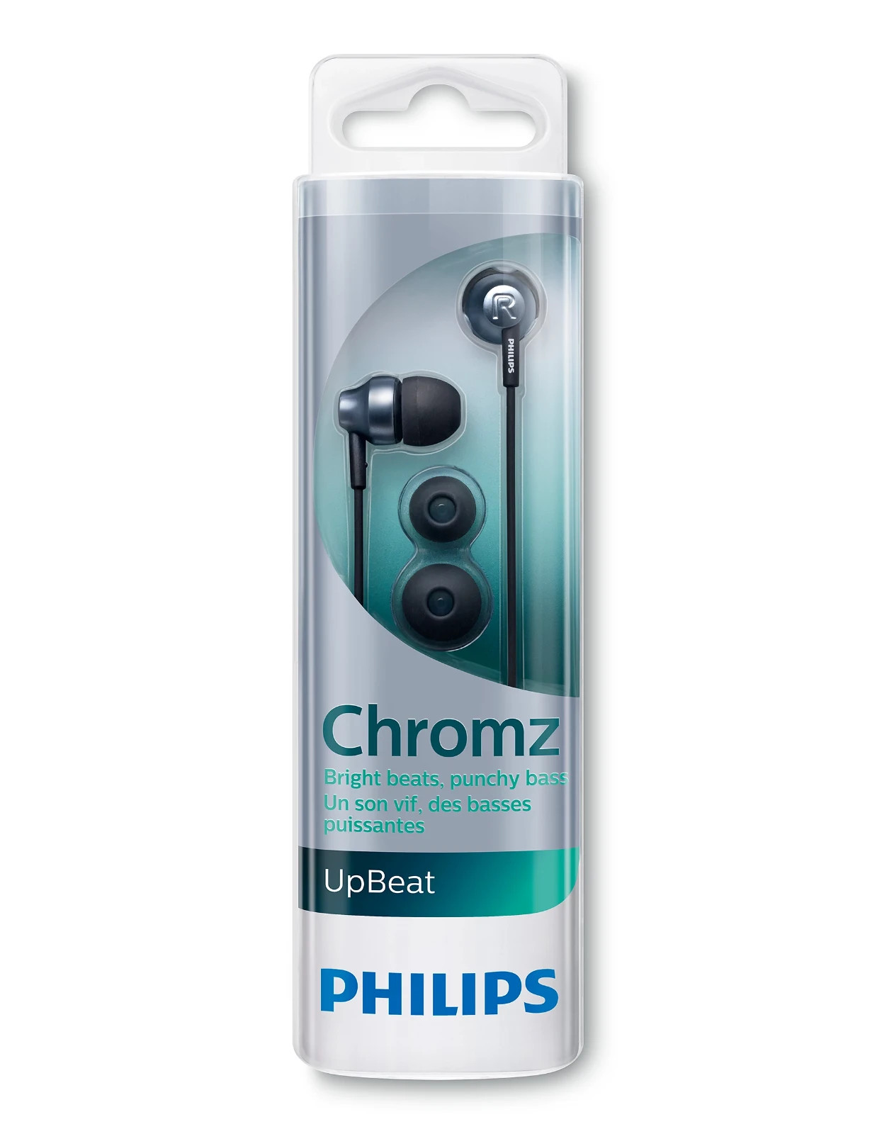 Philips MyJam Chromz SHE3850SG/27 In-Ear Headphones Silver Grey 3.5mm Wired NEW