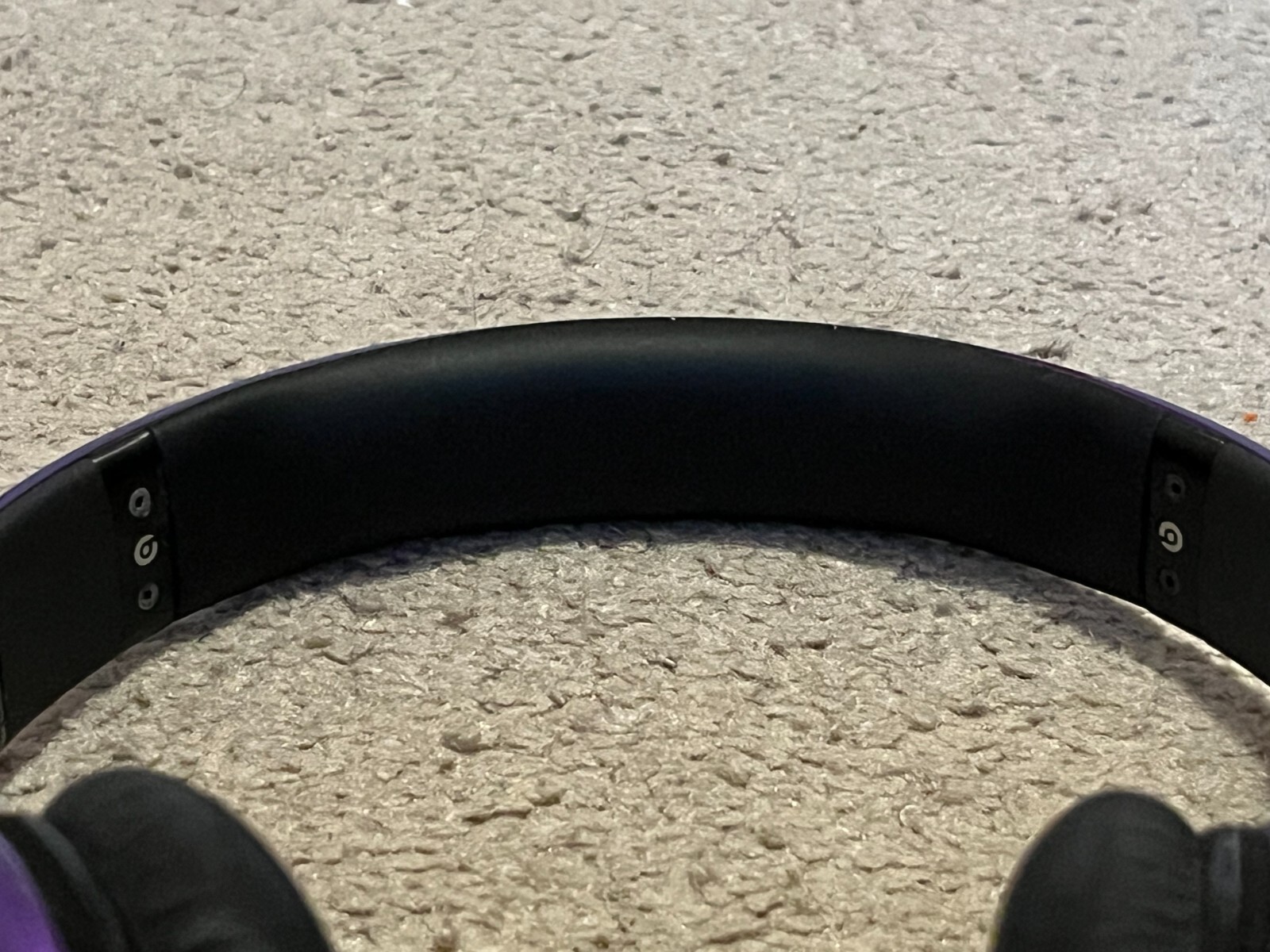 beats by dr. dre Purple Headphones with Wire Jack On The Ear Pad Headband Rare