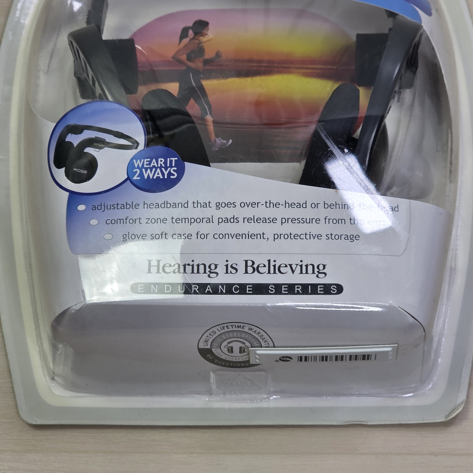 Koss SportaPro On-Ear Stereo Headphones, 3.5mm Plug 6.35mm Adapter Folding New