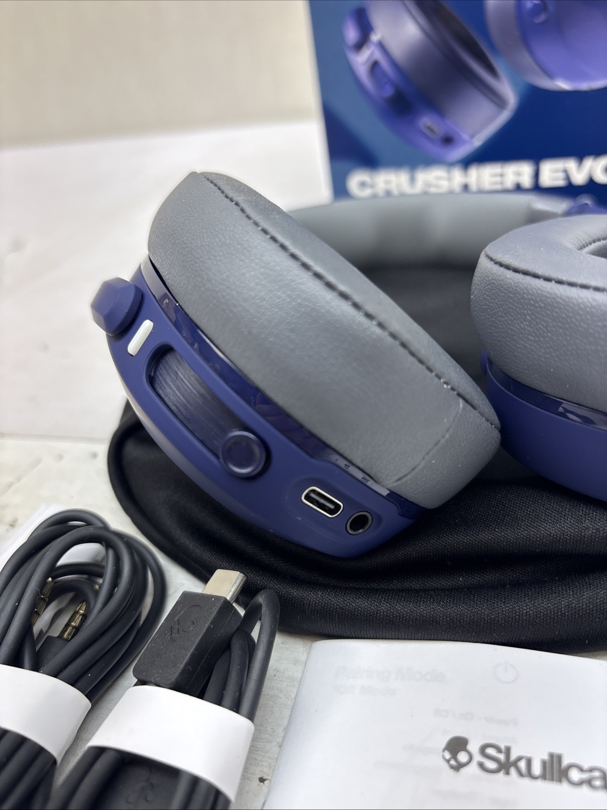 Skullcandy Crusher Evo Wireless Bluetooth Over Ear Headphones Midnight Blue A10