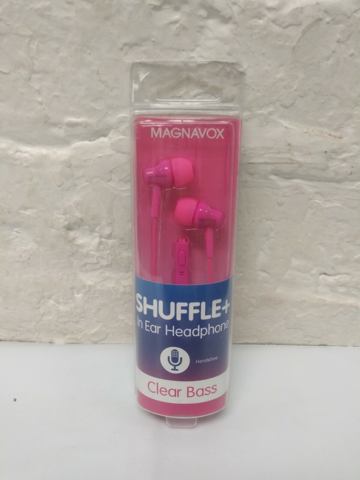 MAGNAVOX Pink Shuffle + In-Ear Headphones Clear Bass Handsfree G