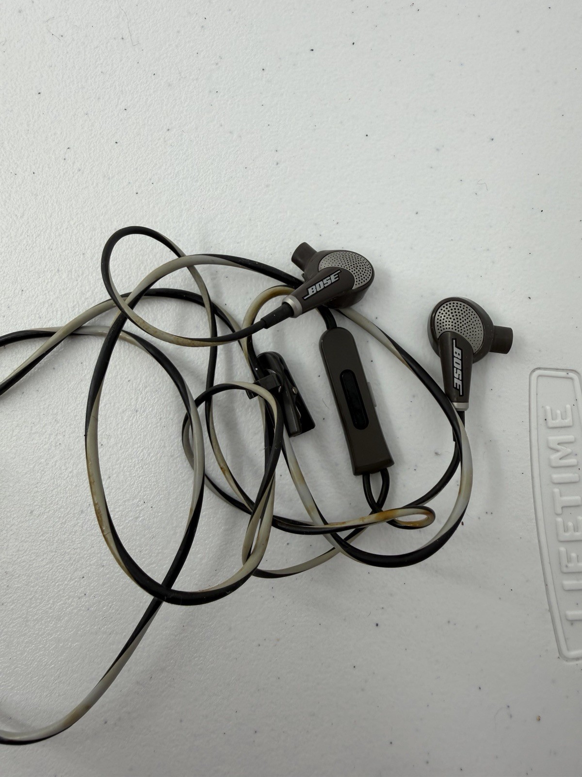Bose QC20i QuietComfort 20i Noise-Cancelling Earbuds QC20i BROWN – Tested READ