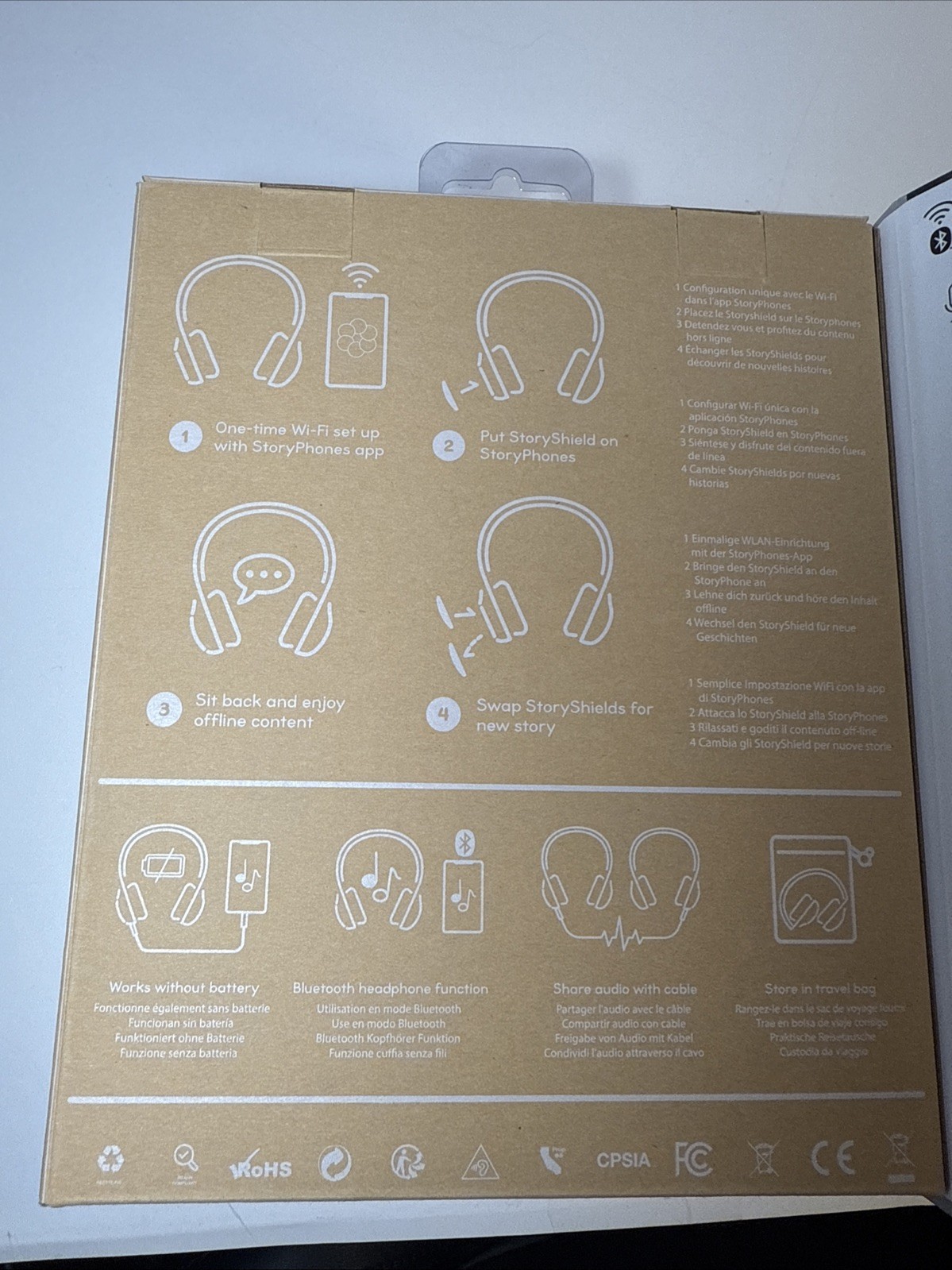 StoryPhones Storytelling Bluetooth Wireless Kids Headphones Intro Bundle – New