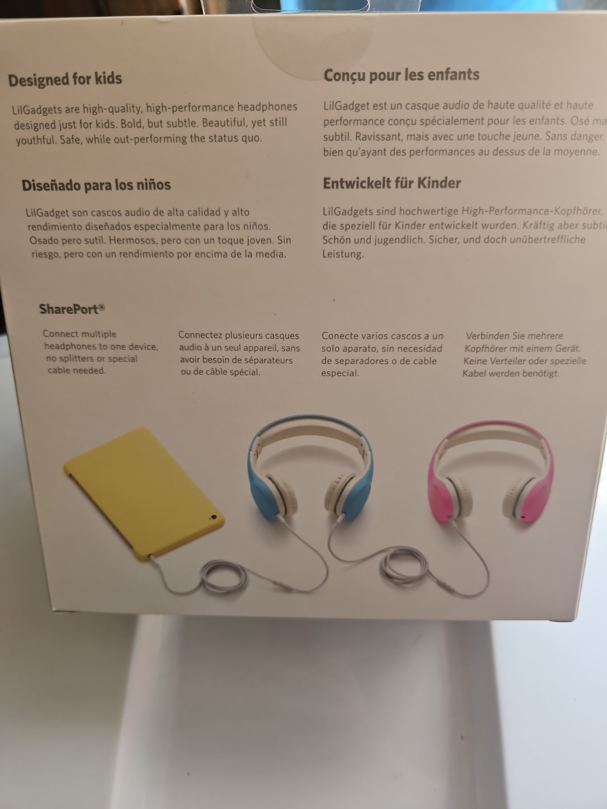 LilGadgets Kids Premium Volume Limited Wired Headphones w/ SharePort Connect+