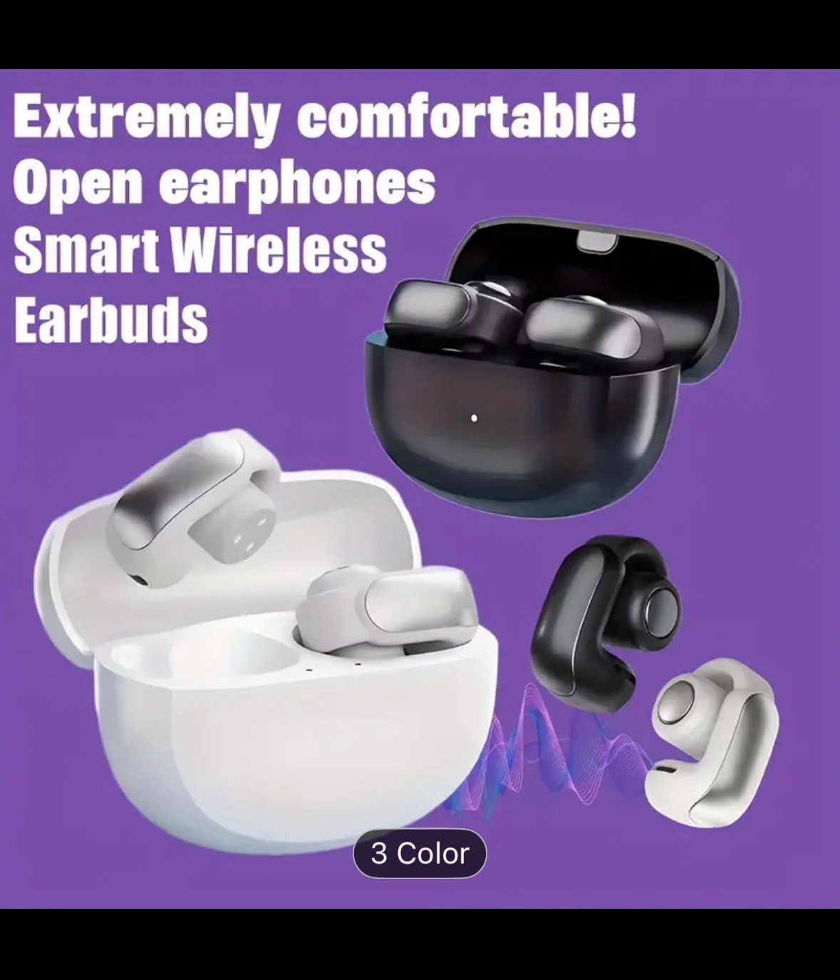 Wireless Open Ear Headphones Earbuds