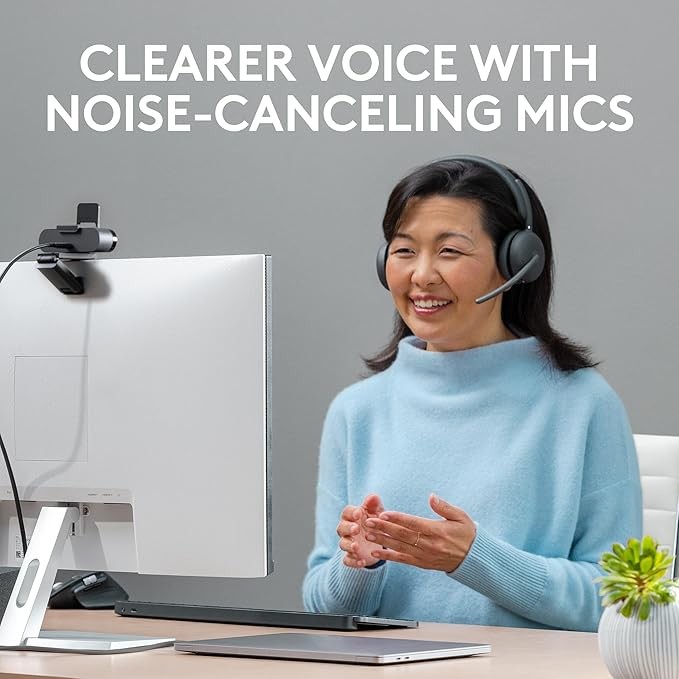 NEW Logitech Zone 950 ANC Wireless Bluetooth USB Headphones Headset Microphone