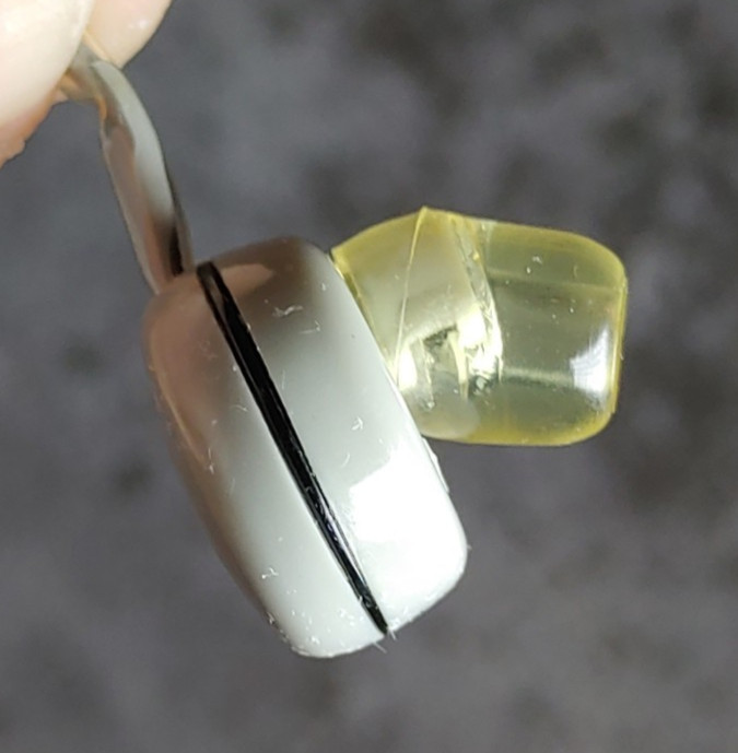 Vtg SONY ME-20s Piezo-Electric Crystal Mono In-Ear Earpiece Original Vinyl Case