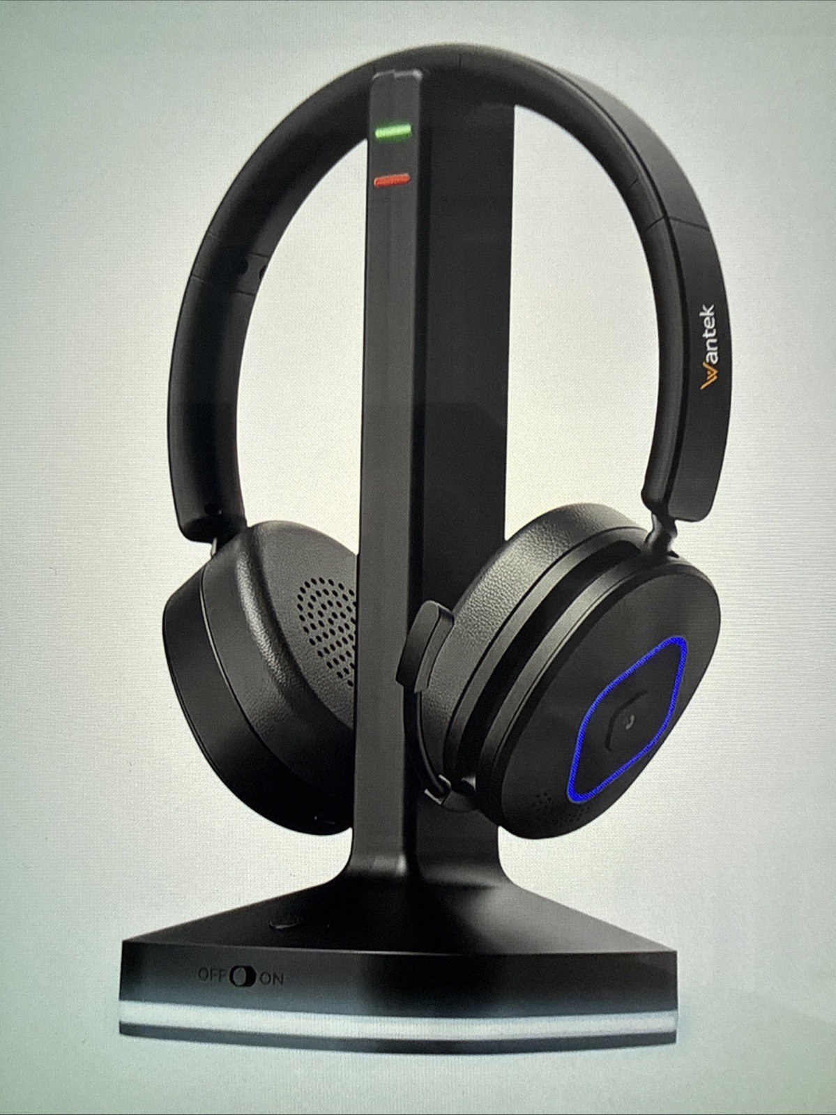 Wantek Wireless Headset, Noise Cancelling, Microphone, Bluetooth 6.0, USB Dongle