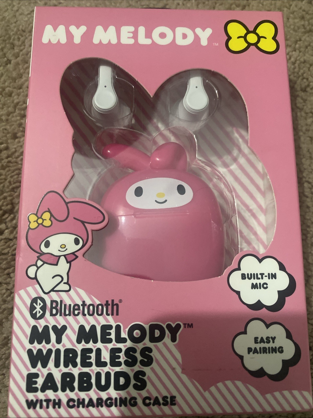 My Melody Wireless Earbuds with Charging Case new, sealed unopened.Hello Kitty!