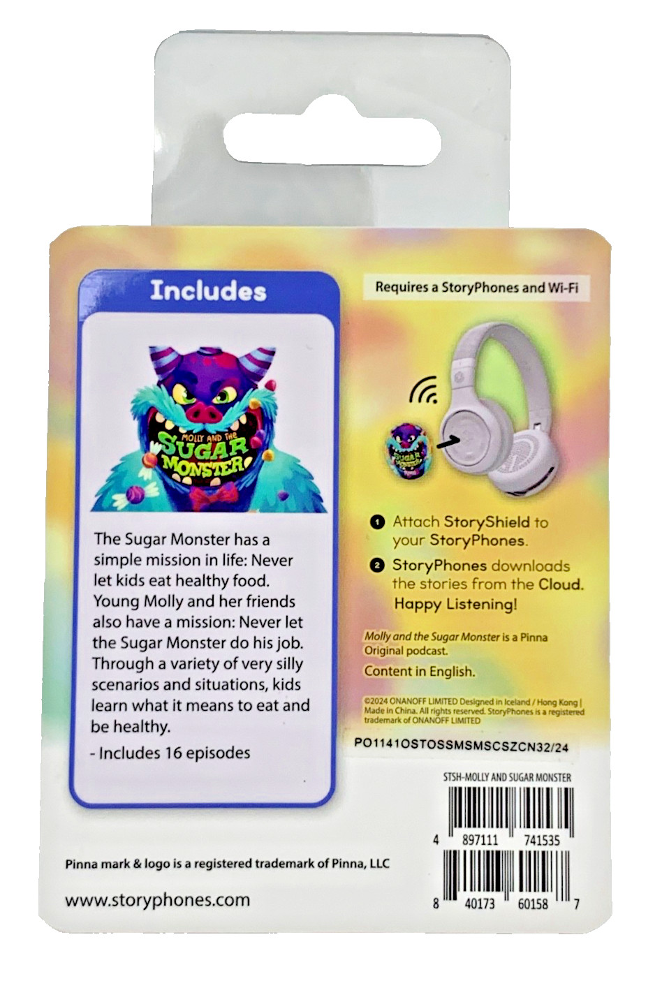 StoryShield Molly And The Sugar Monster For StoryPhones With WiFi Brand New