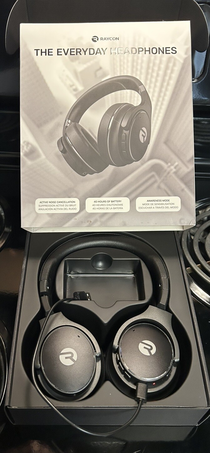 Raycon RBH820-BlK H20 Wireless Noise-Cancelling Over-the-Ear Bluetooth