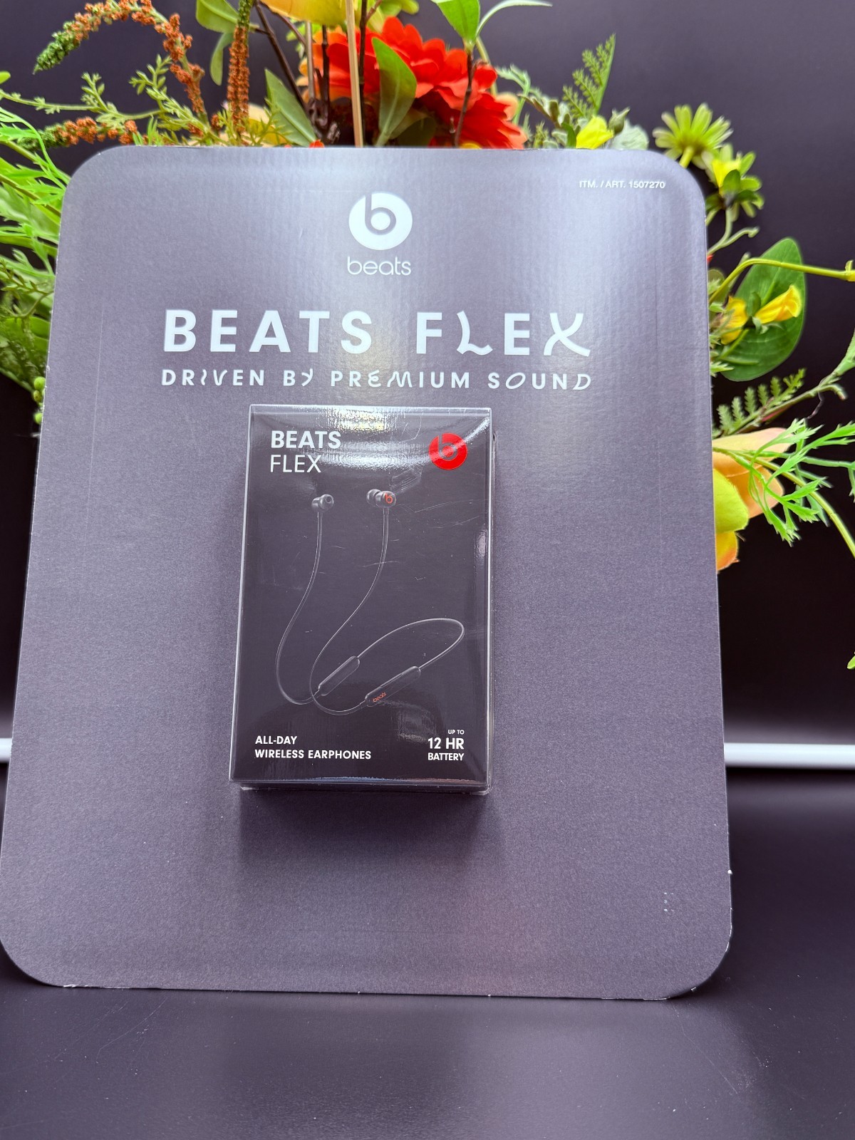Beats Flex Wireless Earphones – Black MYMC2LL/A NIB MFG SEALED