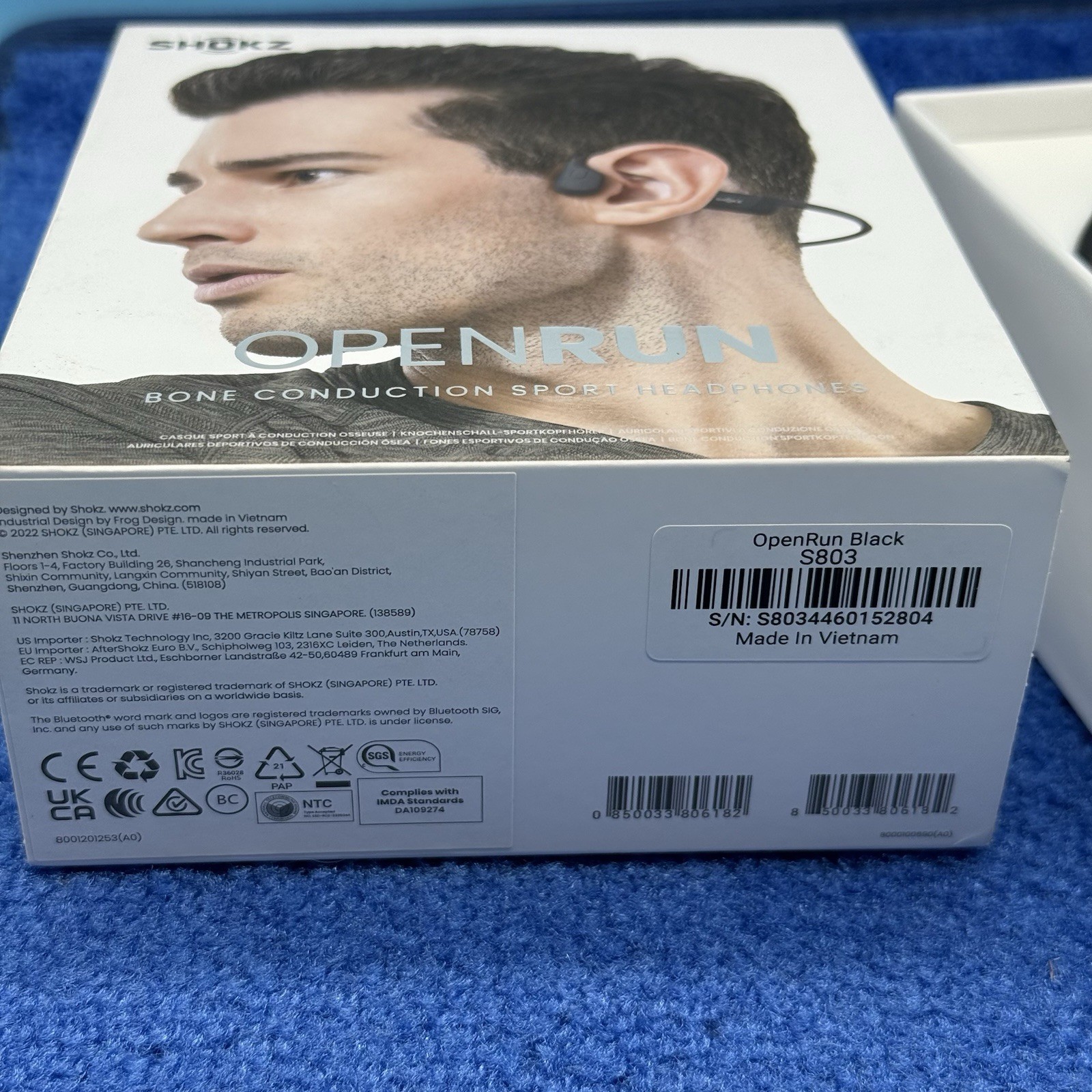 Shokz OpenRun Wireless Bone Conduction Headphones – Black