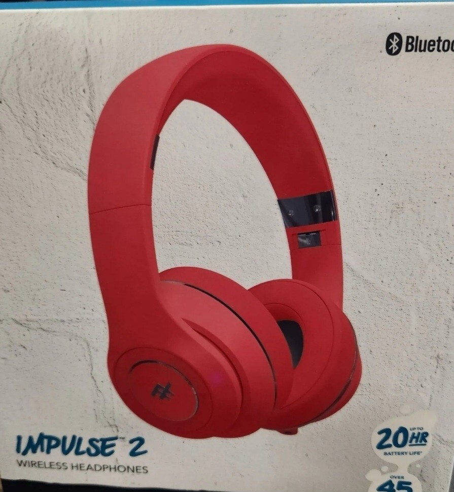 iFrogz Impulse 2 Wireless Headphone for Bluetooth Enabled Devices – Coral Color