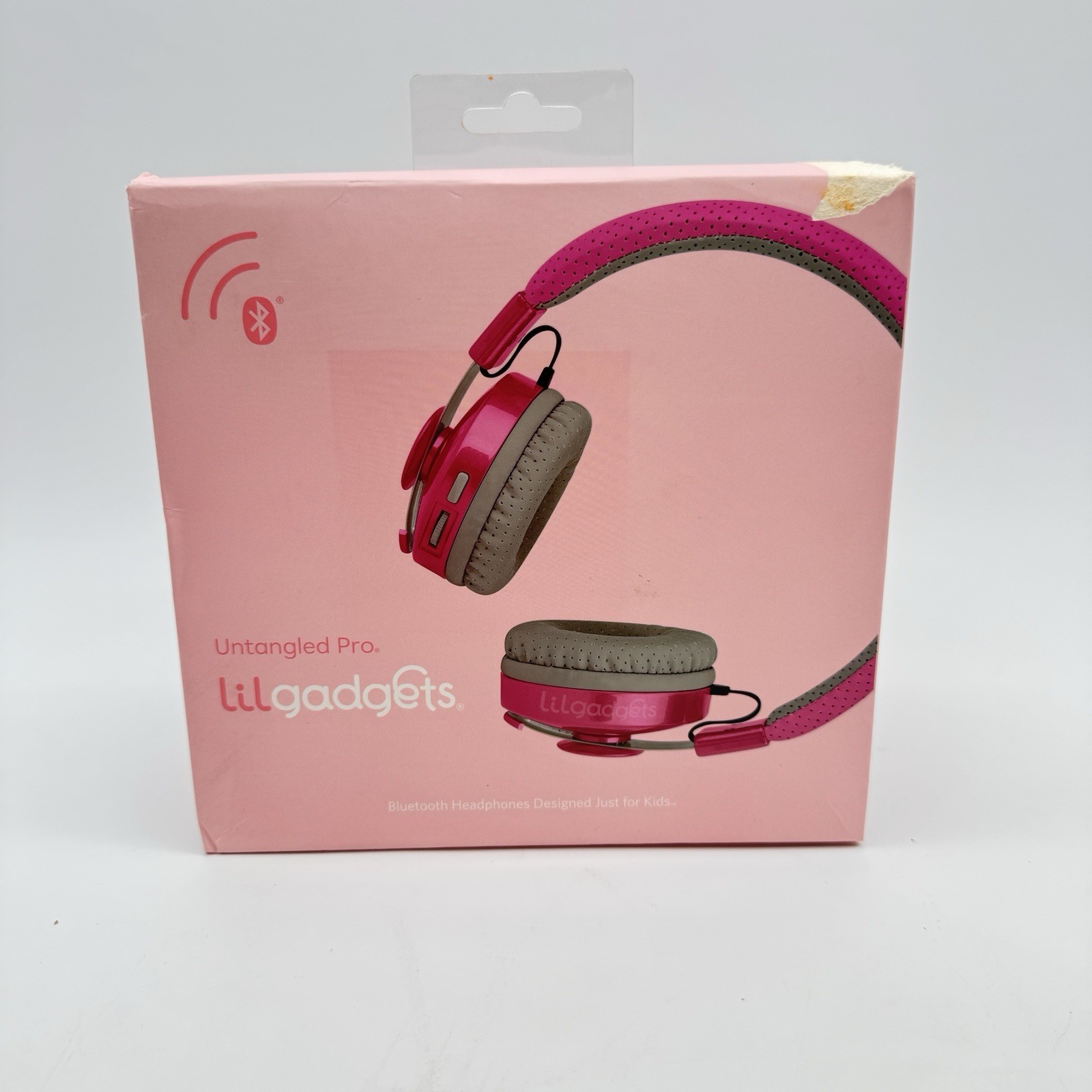 LilGadgets On-Ear Kids Headphones – 4+ Years, Pink, Untangled Pro