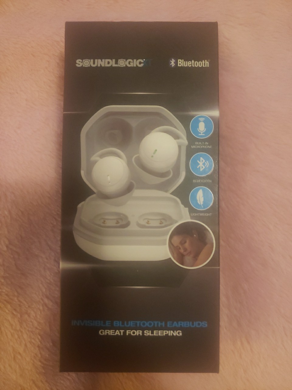 NEW IN BOX Soundlogic XT TWIN WIRELESS STERO Earbuds w/ Charging Base