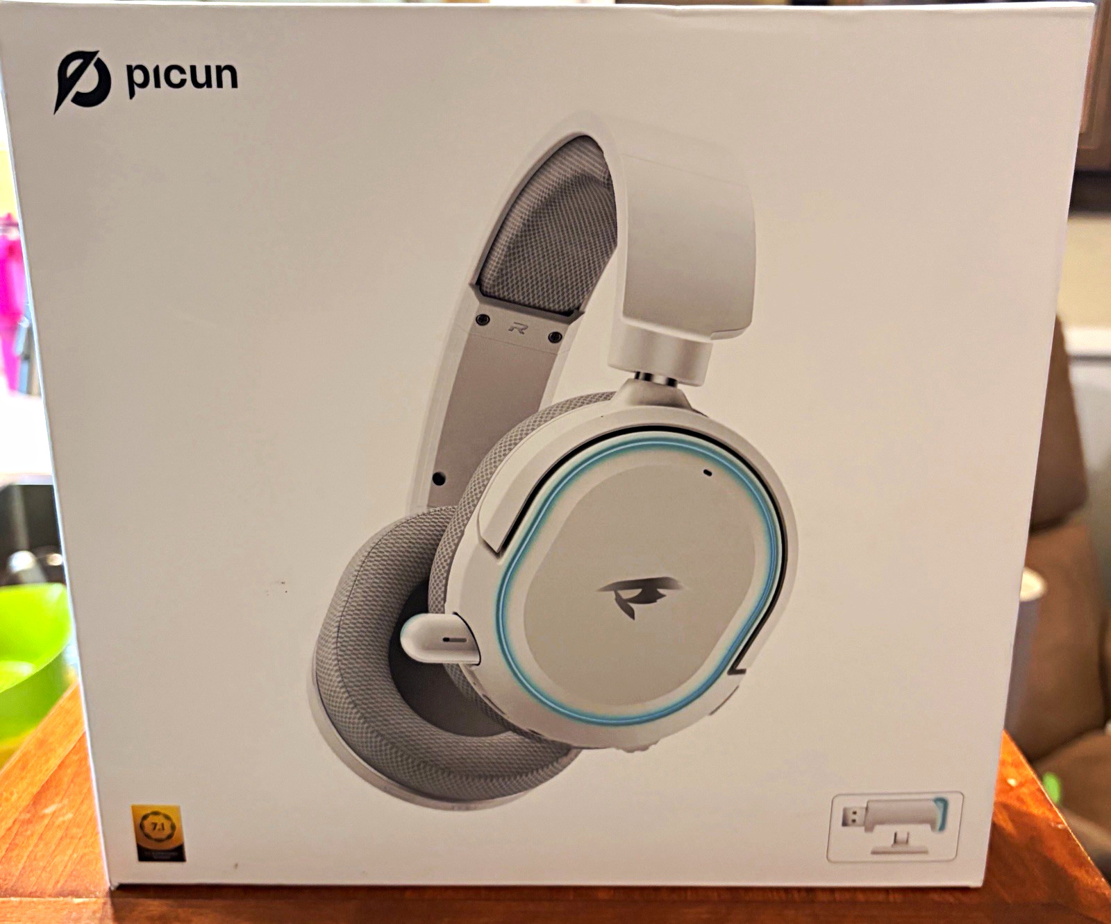 Picun G2 Over-Ear Headband Headphones White/Gray 3.5mm Jack 1.2m Cable