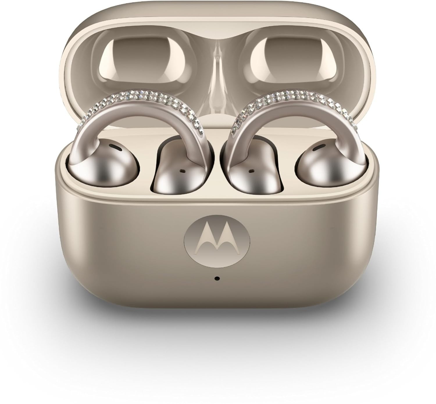 Motorola Moto Buds Loop with Sound by Bose True Wireless Earphones – French Oak