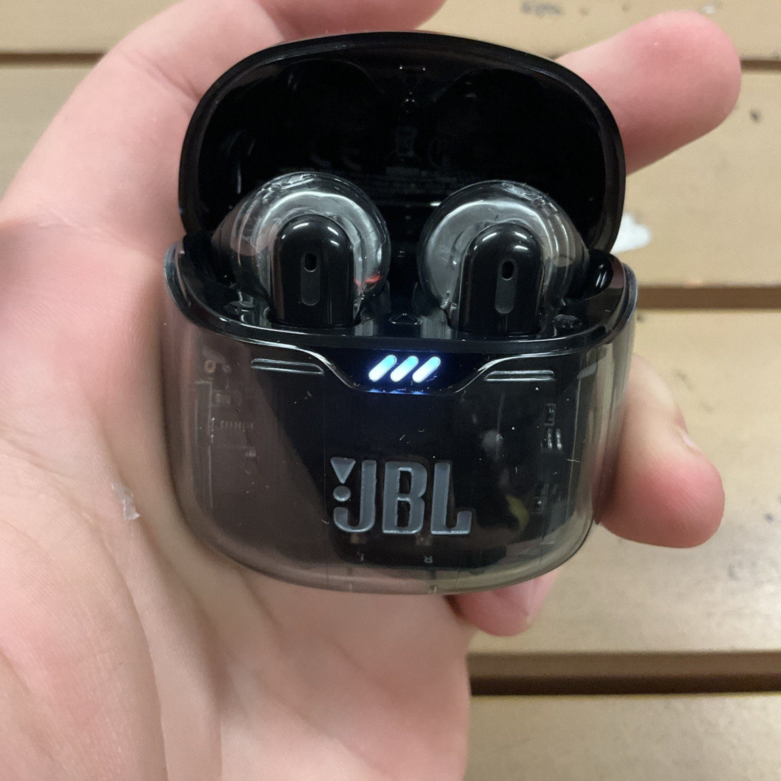 JBL Tune Flex True Wireless Bluetooth Noise-cancelling Earbuds Black Open Box