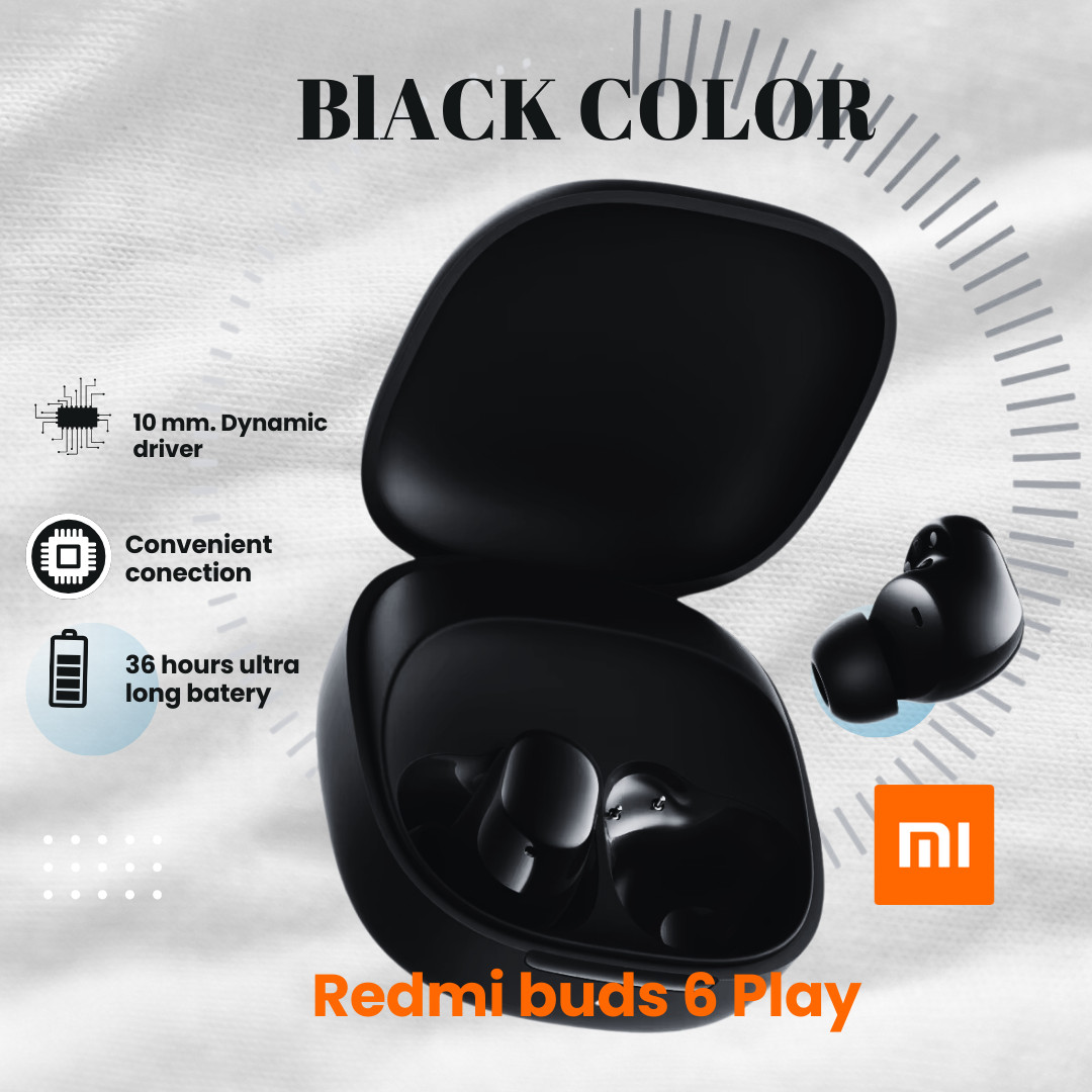 Xiaomi-auriculares Redmi buds 6 Play con Bluetooth 5,4, dispositivo de audio con
