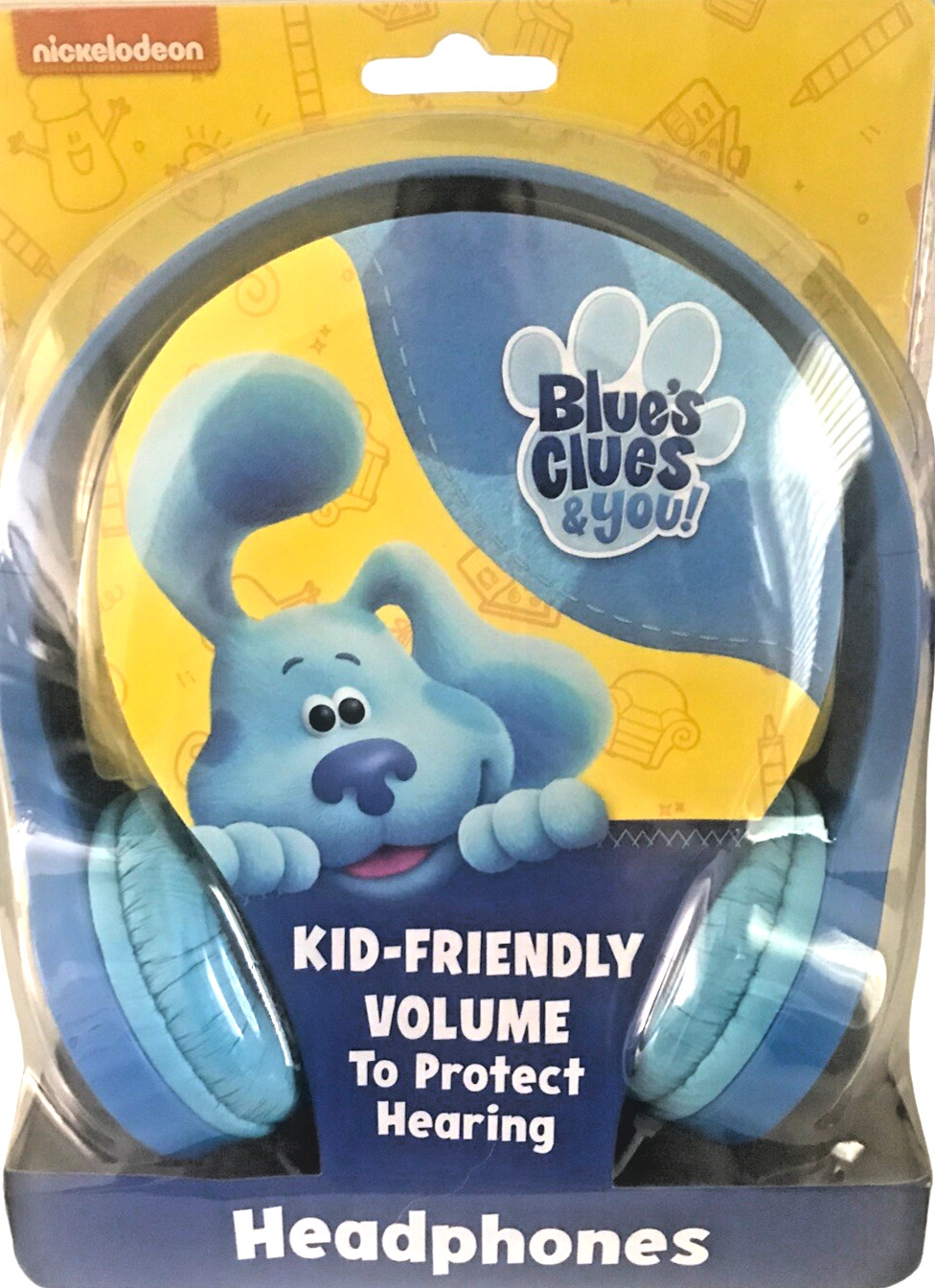 Blue’s Clues Kid-Friendly Volume Headphones – Adjustable, Modern Blue