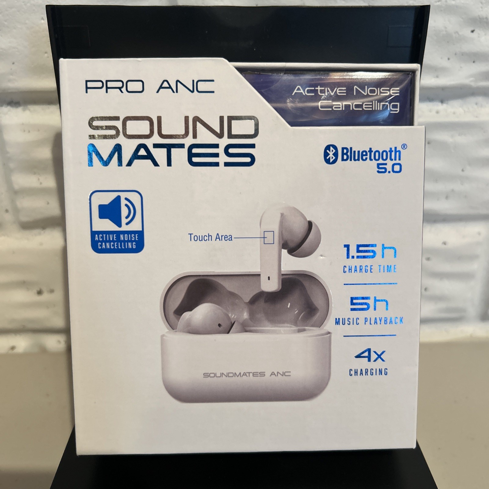 Pro Anc Sound Mates Wireless Earbuds Noise Canceling, Sweat Resist, 5 Hour Music