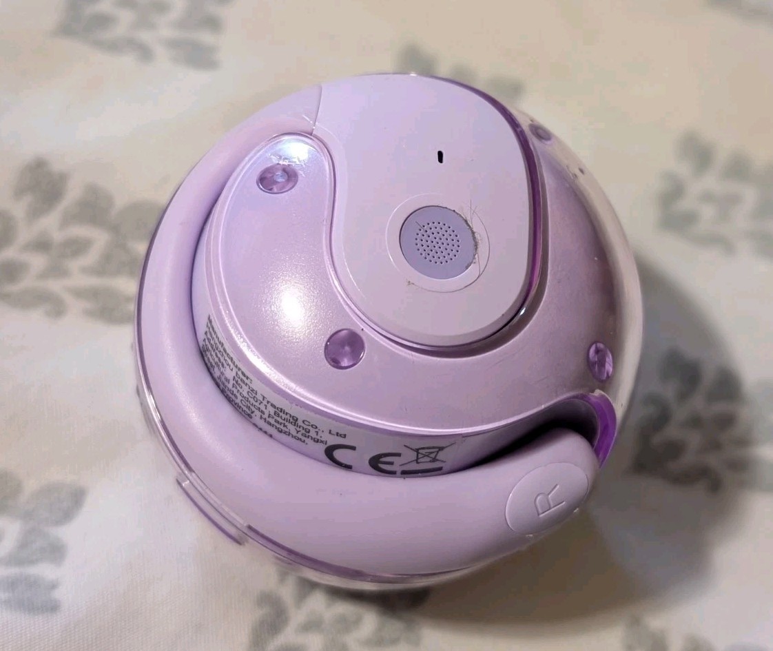 BT Earbuds Purple Lavender Round stylish charging station Workout Run new