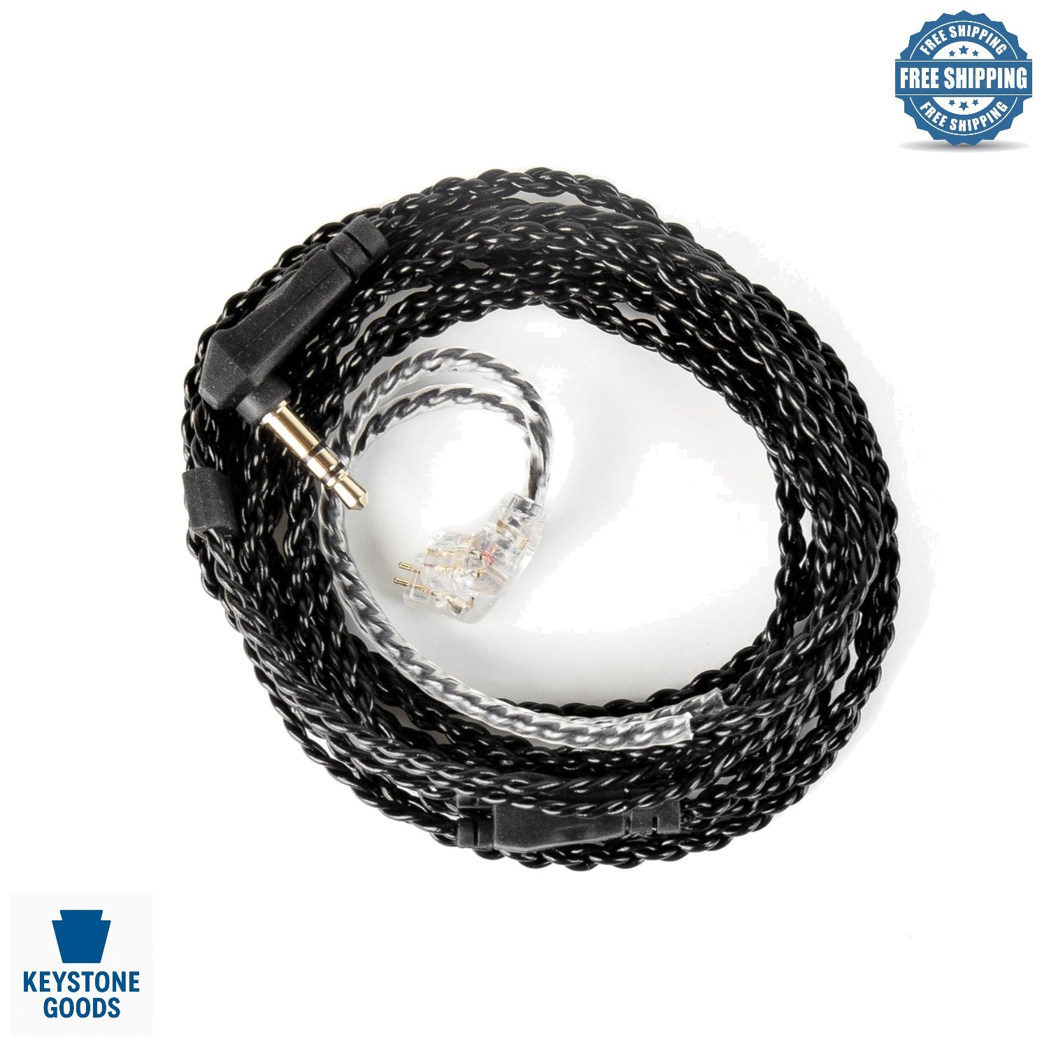 2M Upgrade Braided IEM Cable for KZ ZSN PRO / ZS10 PRO / ZSN PRO X & More