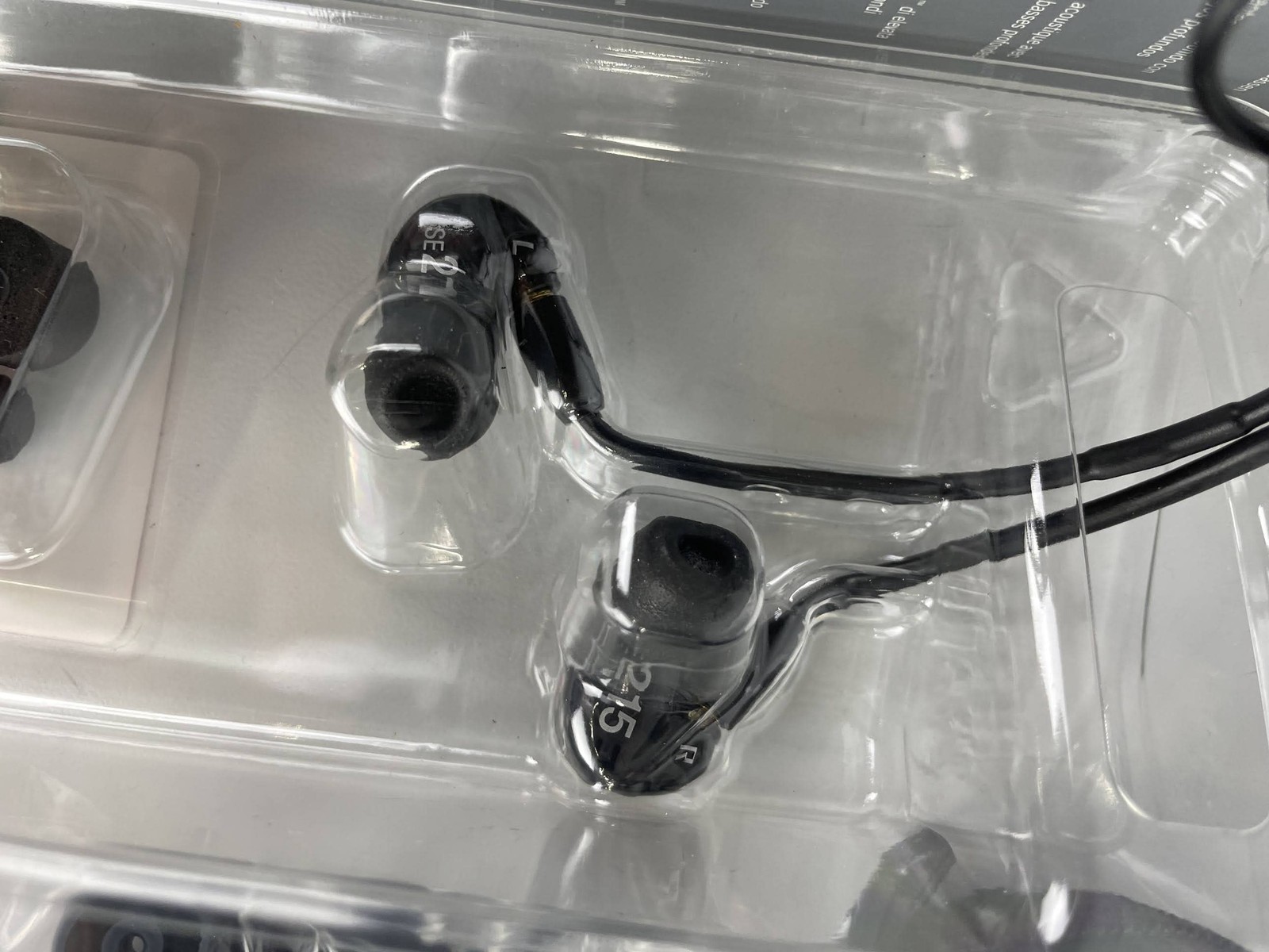 Open Box Shure SE215 Single Driver In-Ear Monitors, Black
