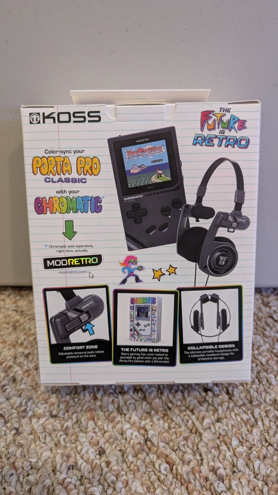 Koss Porta Pro Modretro Headphones, Unopened, Wired, Retro Headphones , Black