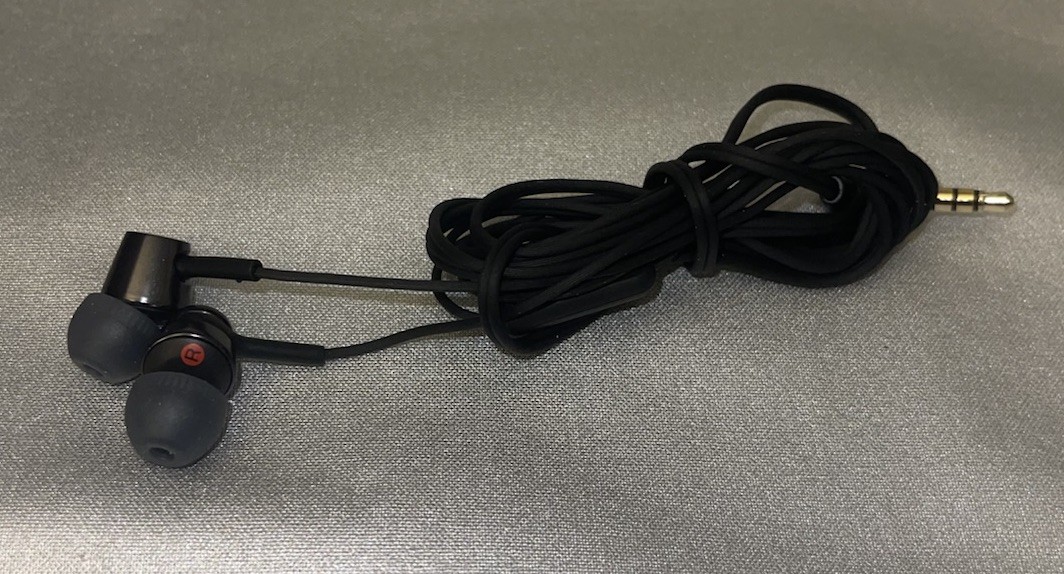 Sony MDREX14AP Black In-Ear Ear Bud Headphones with Mic *Parts Only *