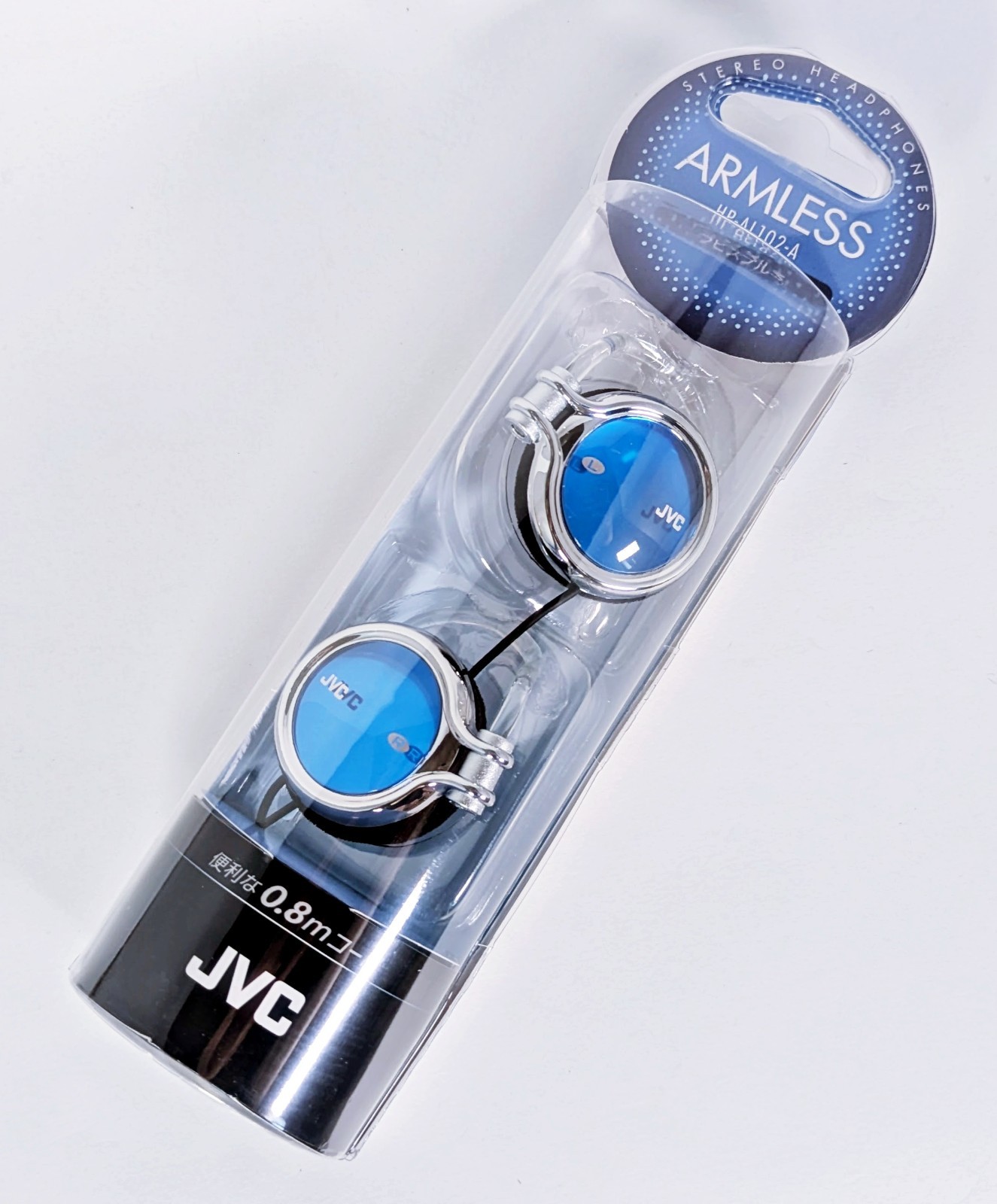 JVC HP-AL102-A Open Ear On-Ear Hook Headphones Lapis Blue Japan New