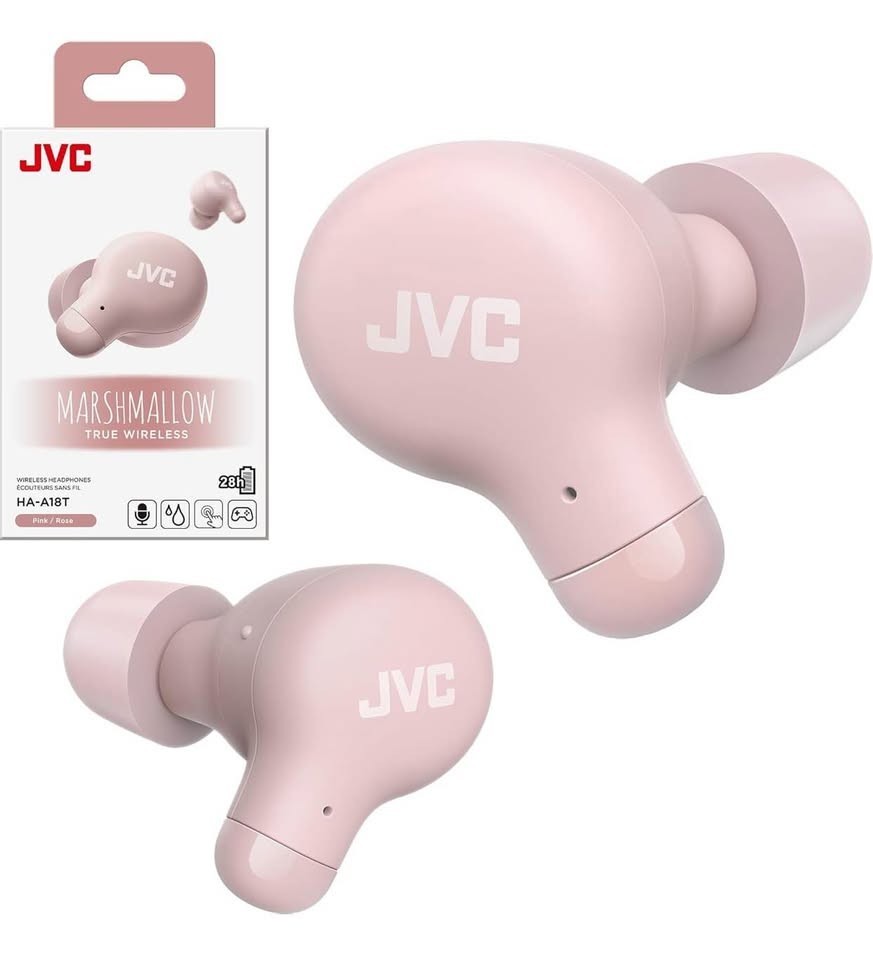 NEW JVC Marshmallow True Wireless Bluetooth Earbuds HA-A18T IPX4