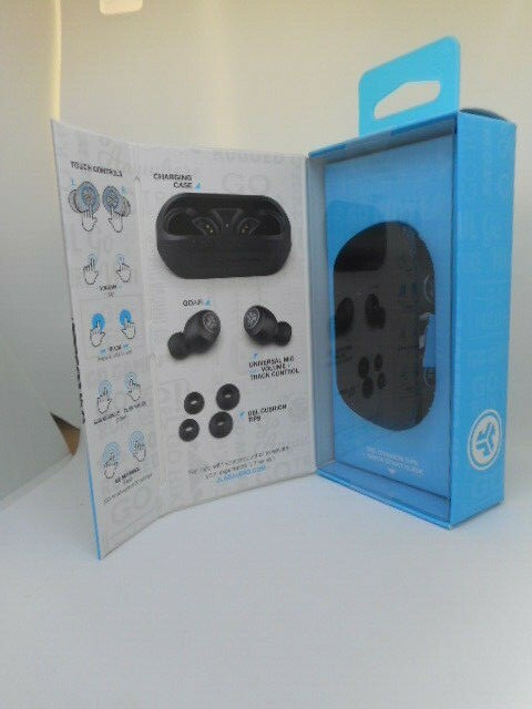 New JLab Audio Go Air True Wireless Bluetooth Earbuds + Charging Case(Black)