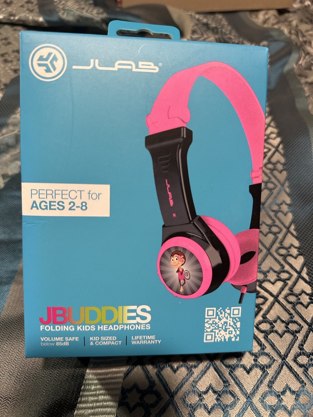 2 Sets Of: SeJLAB JBuddies Kids Folding On Ears Padded Wired Headphones Pink
