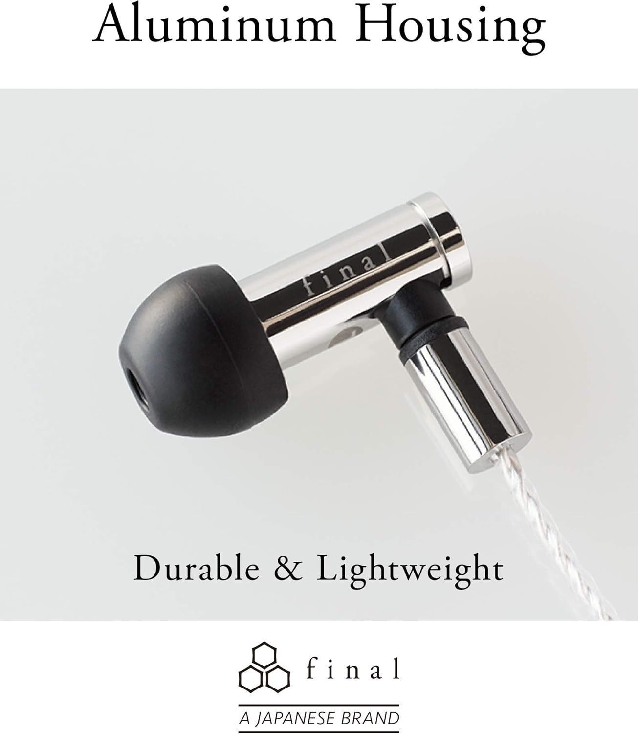 final E5000 Premium In-Ear Monitor Stainless Steel Housing MMCX Hi-Res