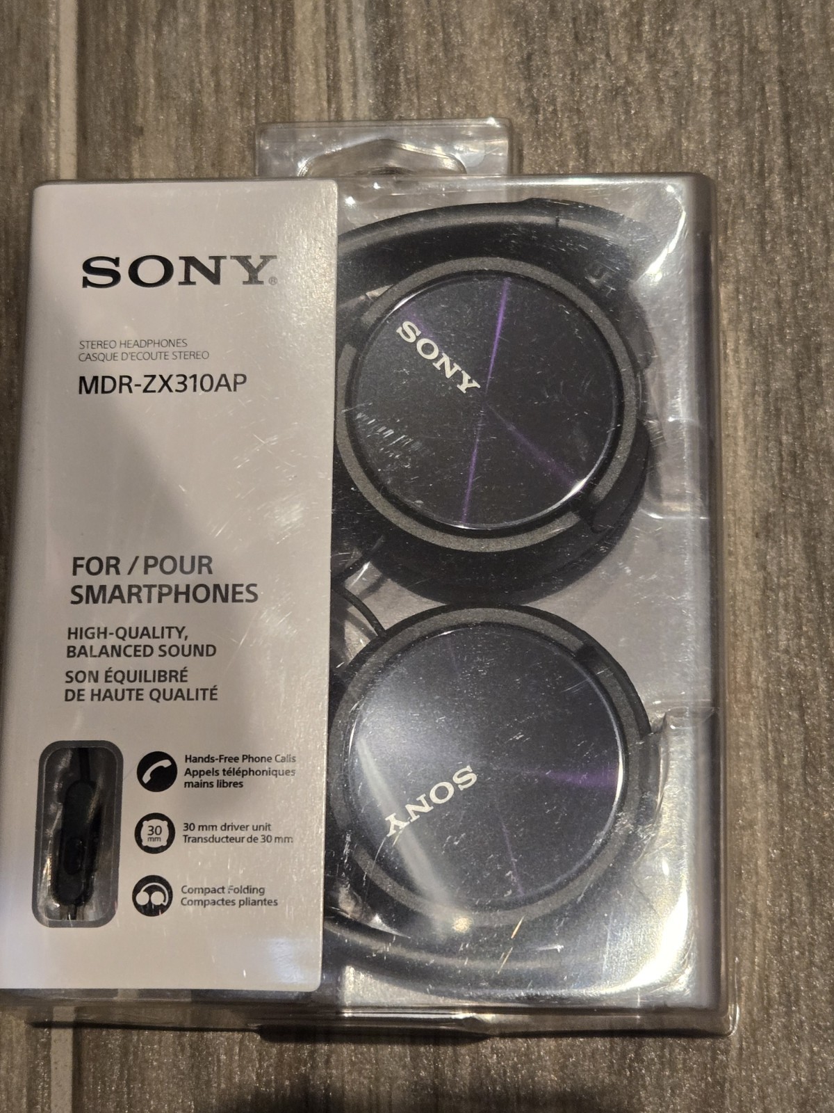 Sony MDR-ZX310AP Wired Stereo Headphone – Black