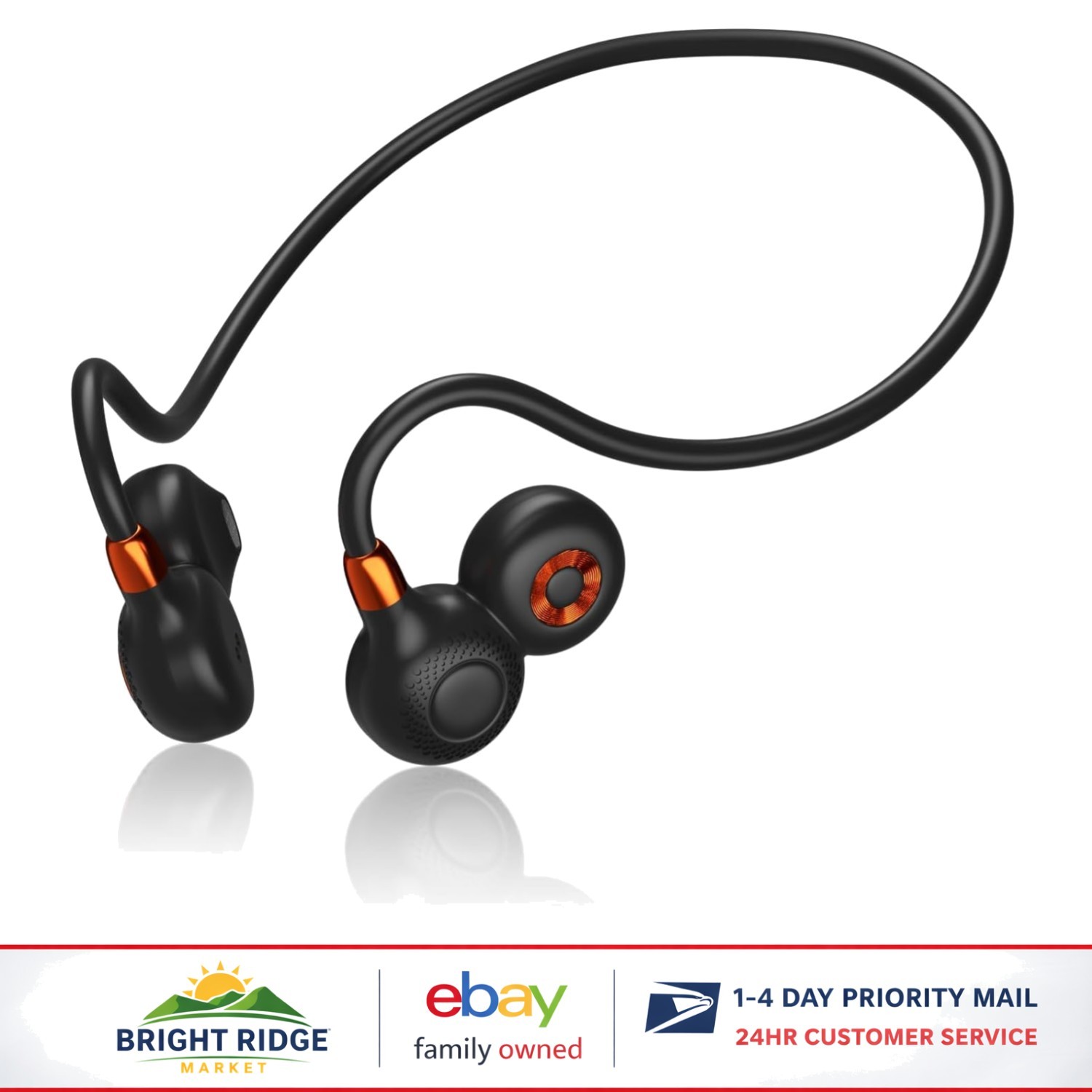 Tangle-Free Charging and Media Control Open Ear Headphones for Active Lifestyles