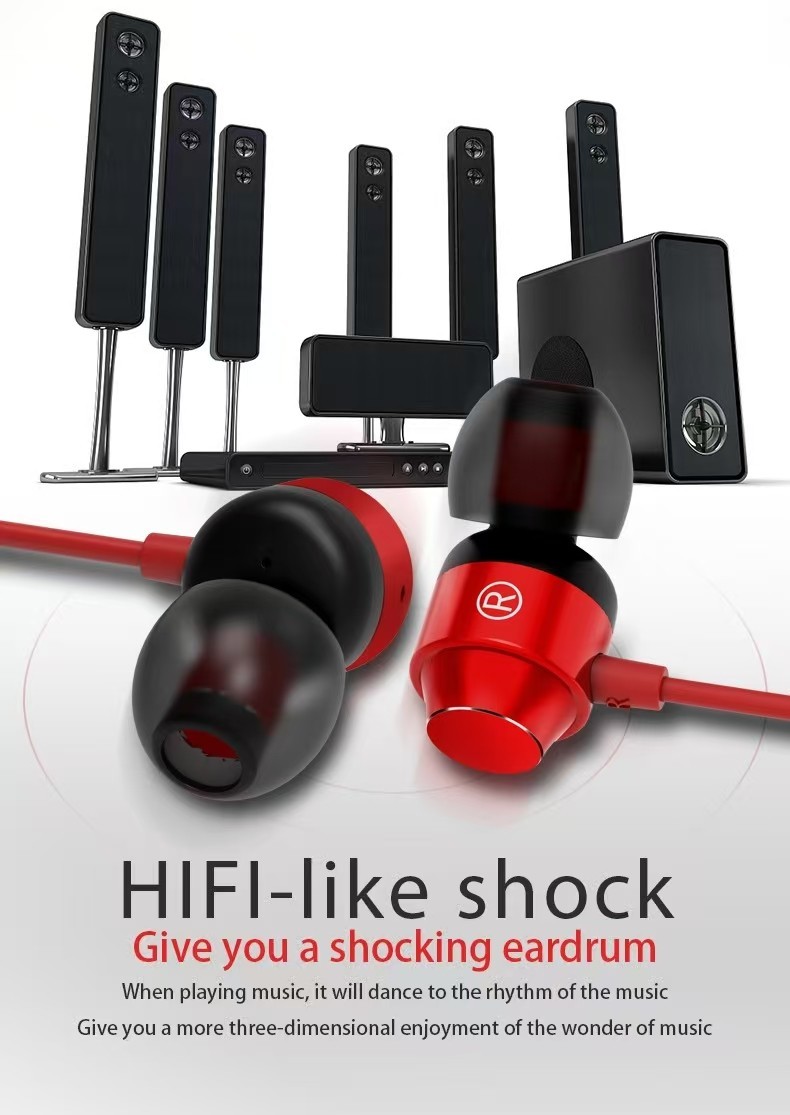 Metal in ear USB-C digital DAC earphones with heavy bass