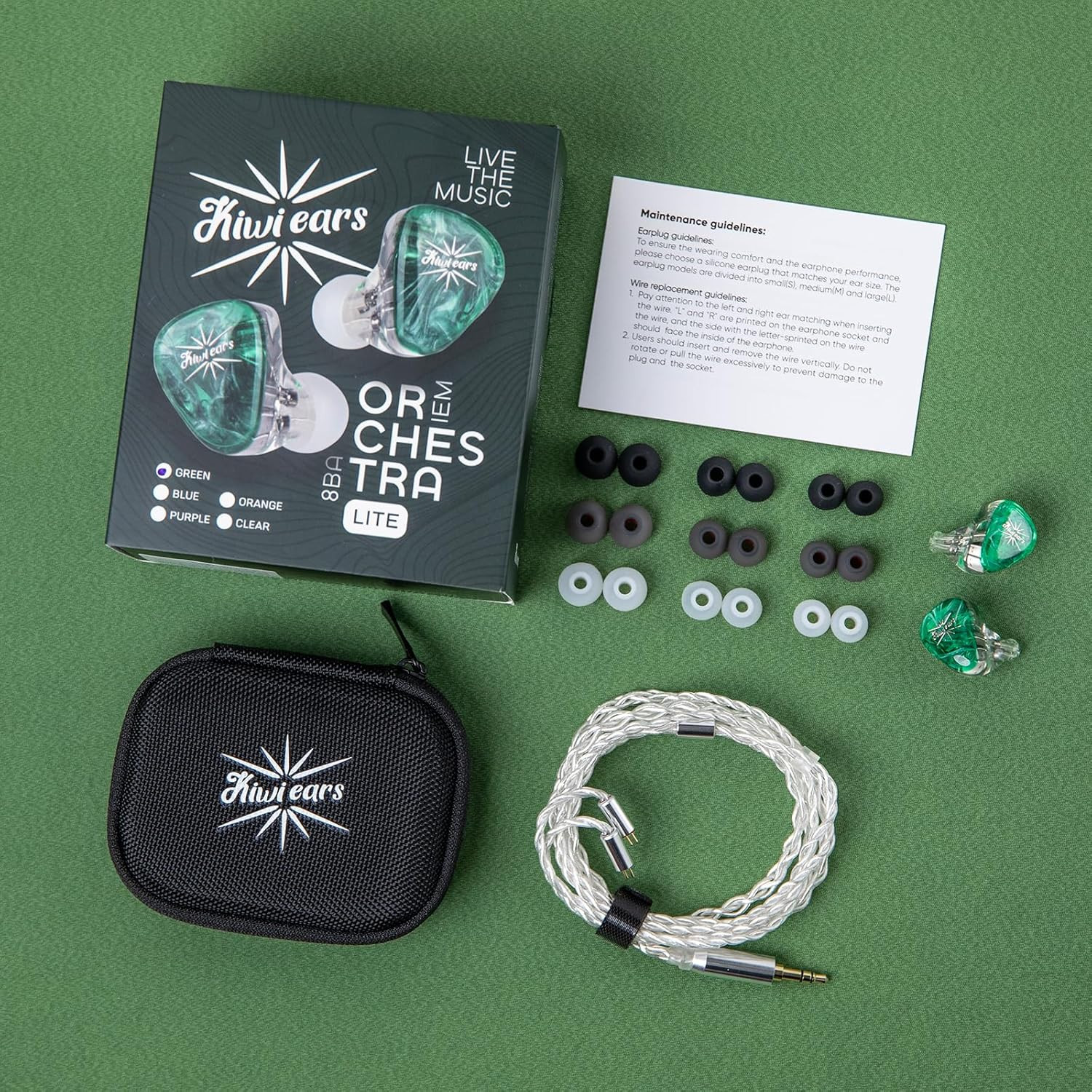 Orchestra Lite Performance Custom 8BA In-Ear Monitor IEM with Detachable 4-Core