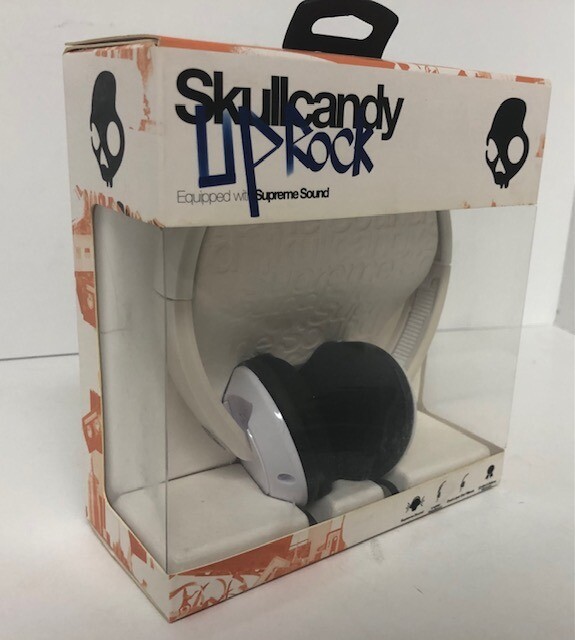 Discolored Skullcandy Uprock Supreme Sound On-Ear Headphone in White/Black – New