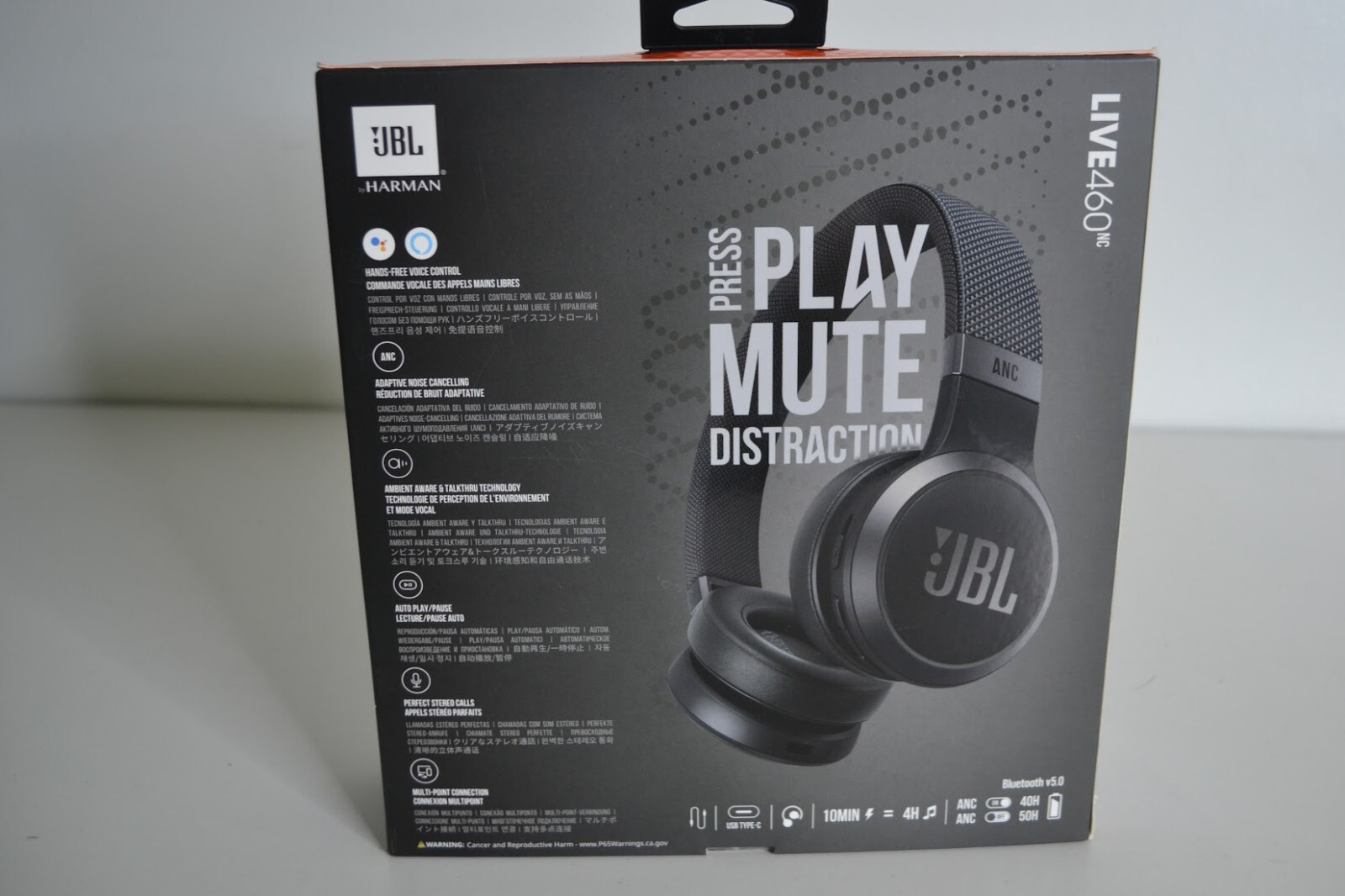 JBL, Harman, LIVE 460nc., Head Phones, Alexa, Ok Google, Bluetooth, Wireless