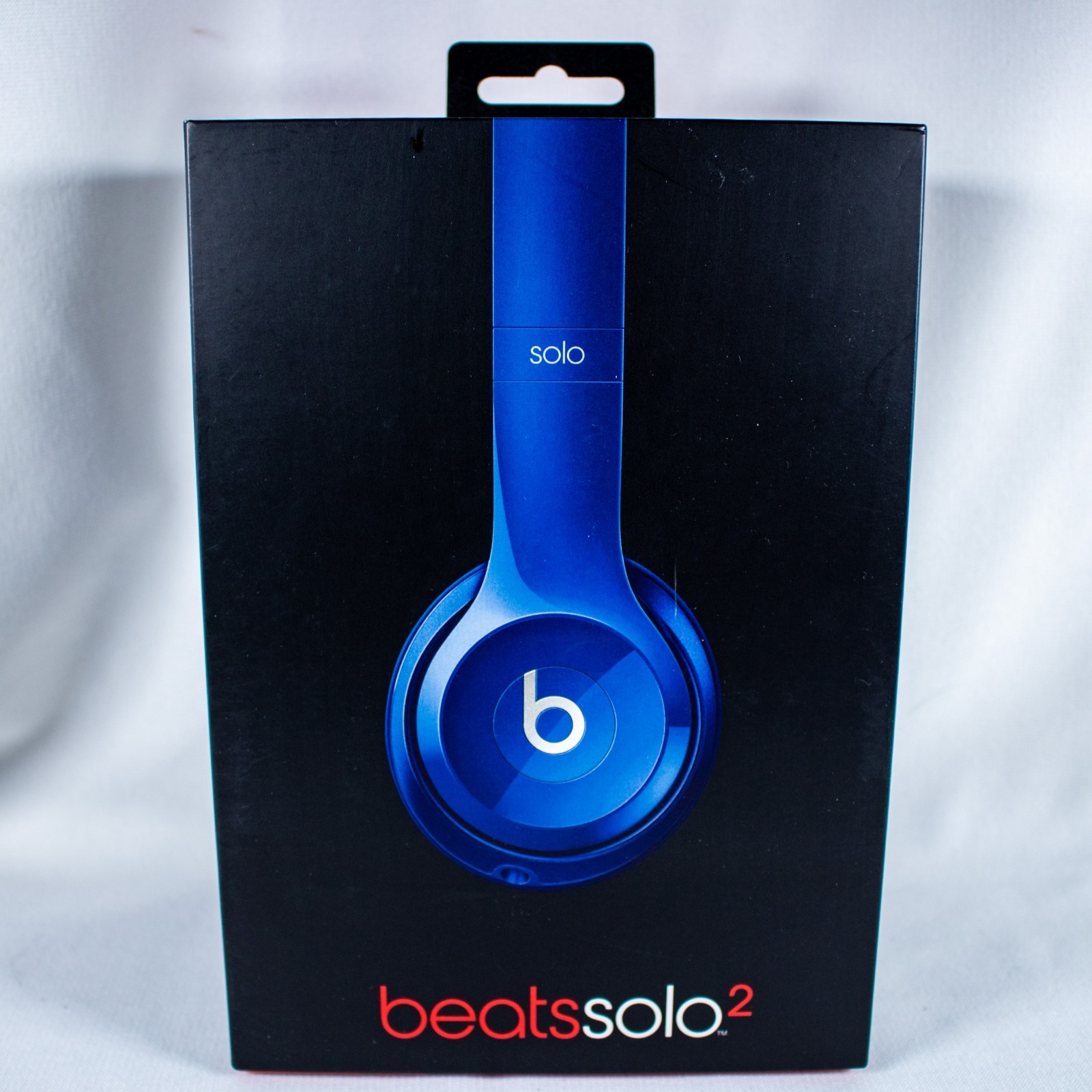 BEATS SOLO2 by Dr. Dre Solo Sapphire Blue Foldable Headphone Empty Box