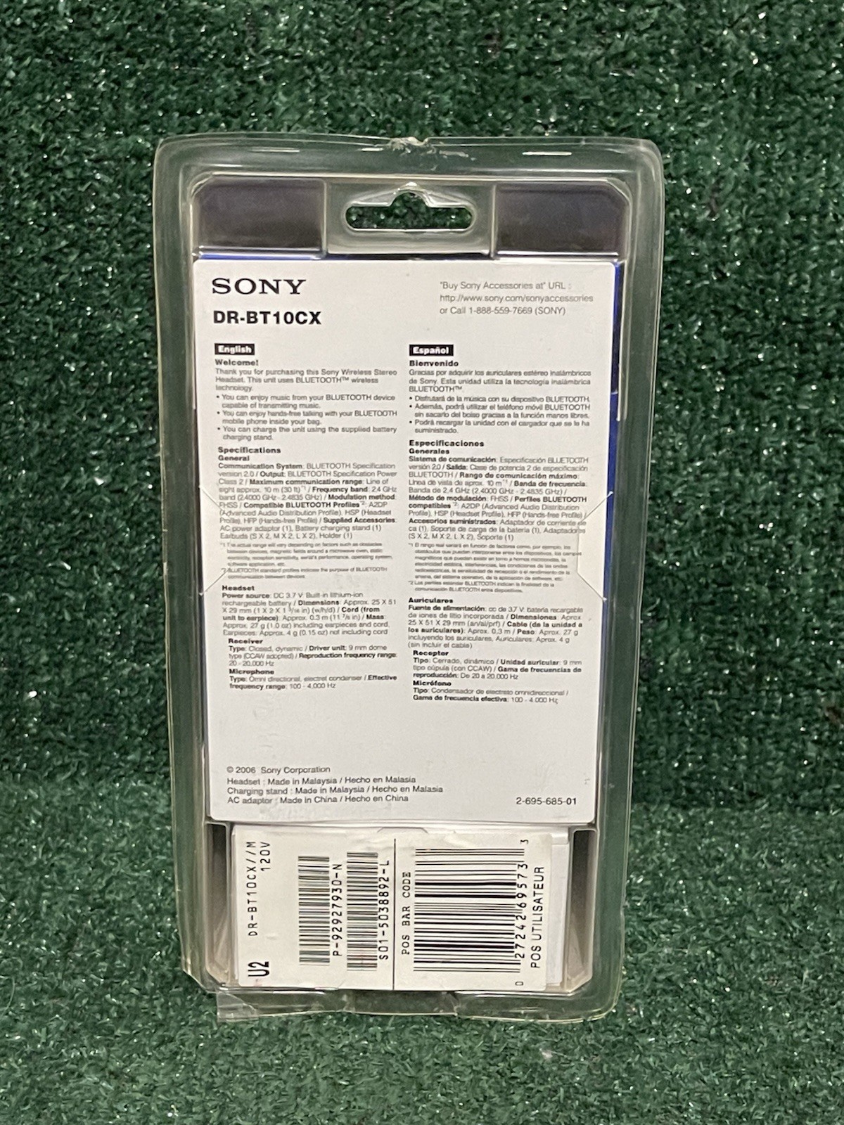 Sony Bluetooth Wireless Stereo Headset New Sealed. Fast Shipping!