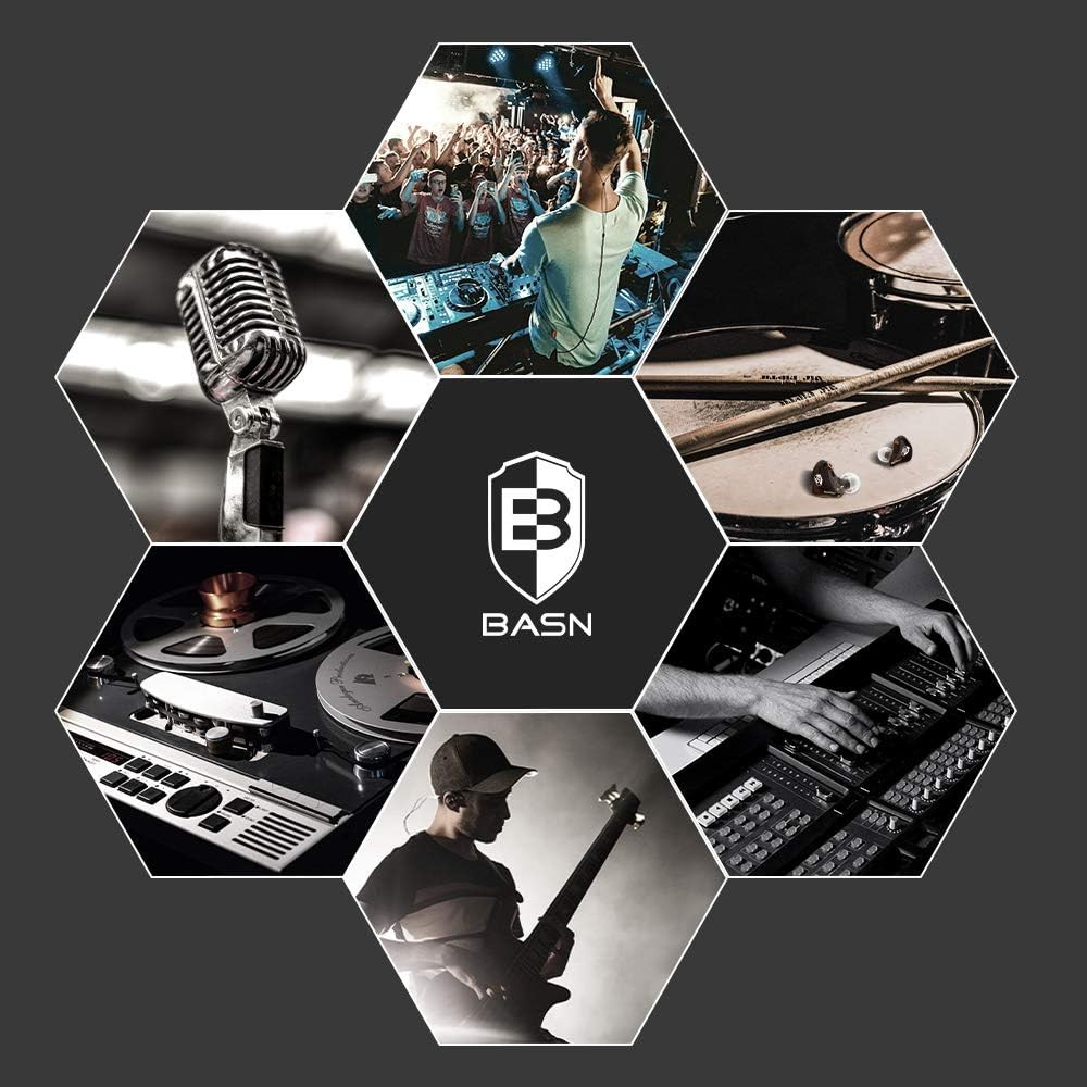 Professional in Ear Monitor Headphones for Singers Drummers Musicians with MMCX
