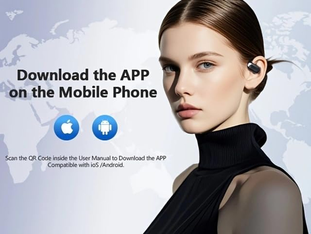 AI Translation Earbuds Real Time, 144 Language Translator Earbuds with APP Compa