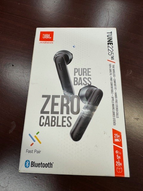 JBL Tune 225TWS Black True Wireless Bluetooth Earbuds JBLT225TWS(A)
