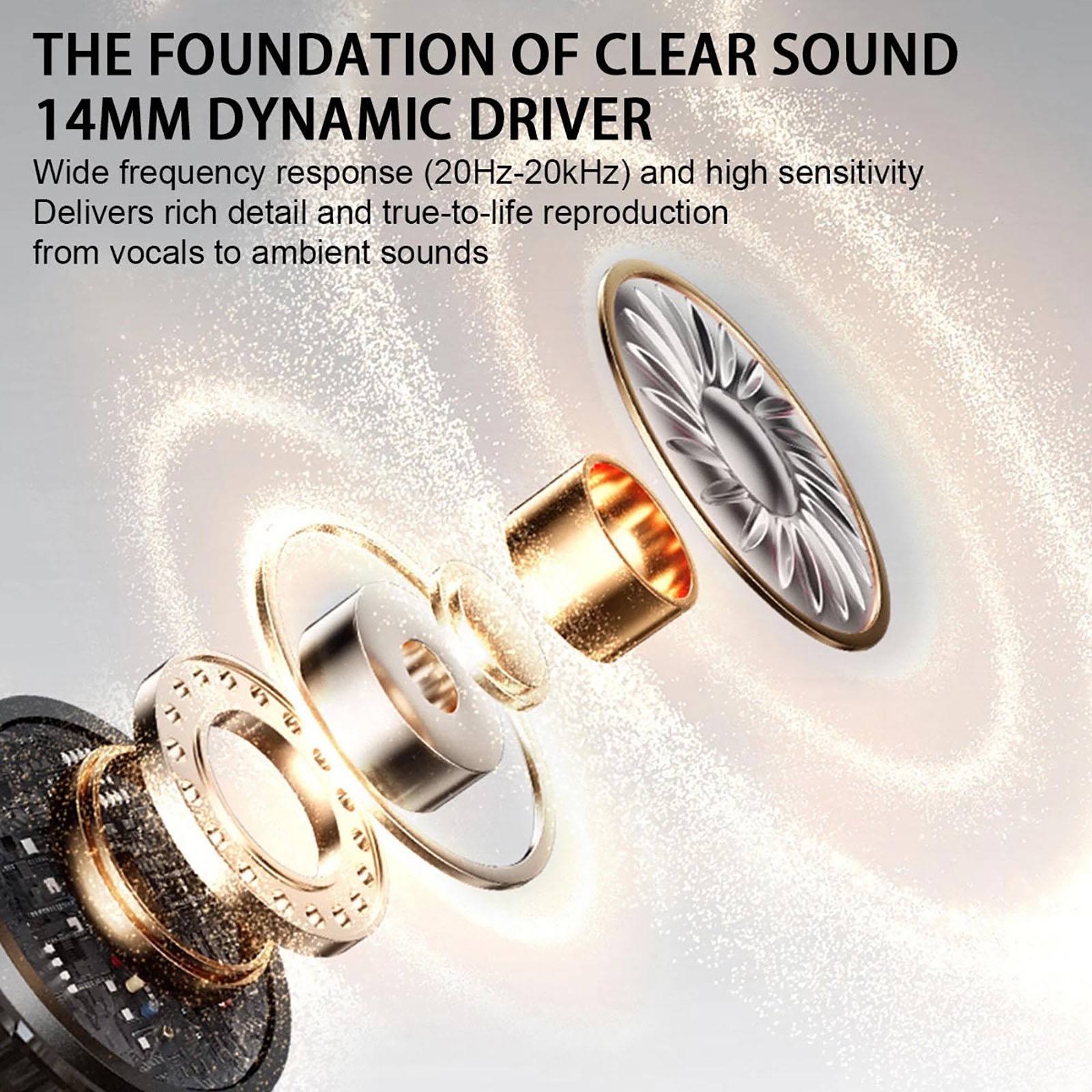 2-in-1 Bluetooth Sound Enhancer 48dB 8 Levels 110mAh 20H Clip For Elderly FT-10