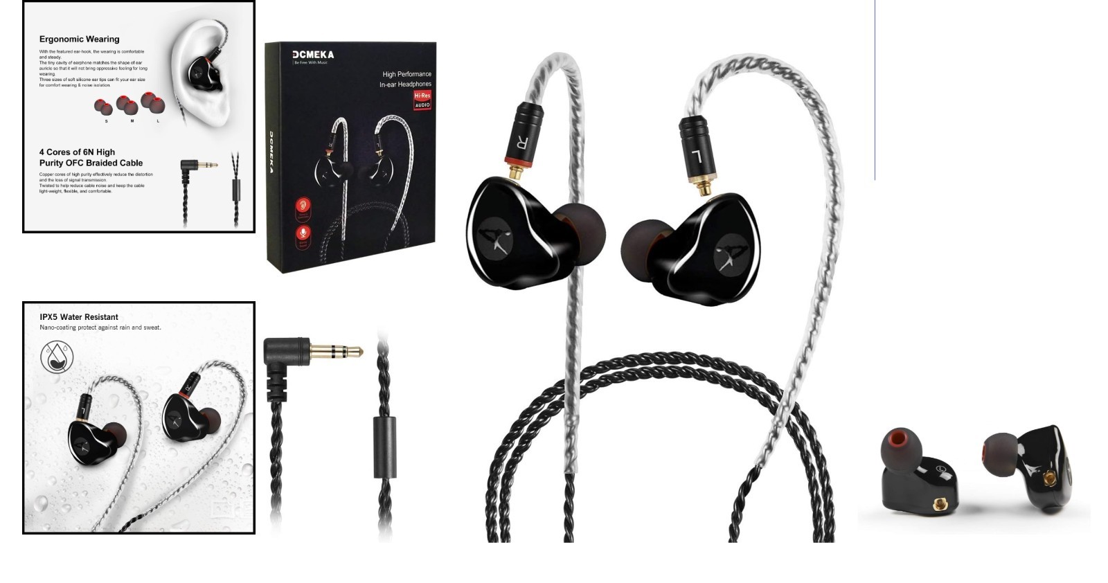 Noise Isolation HiFi IEM Earbuds with Memory Wire – Perfect for Audiophiles