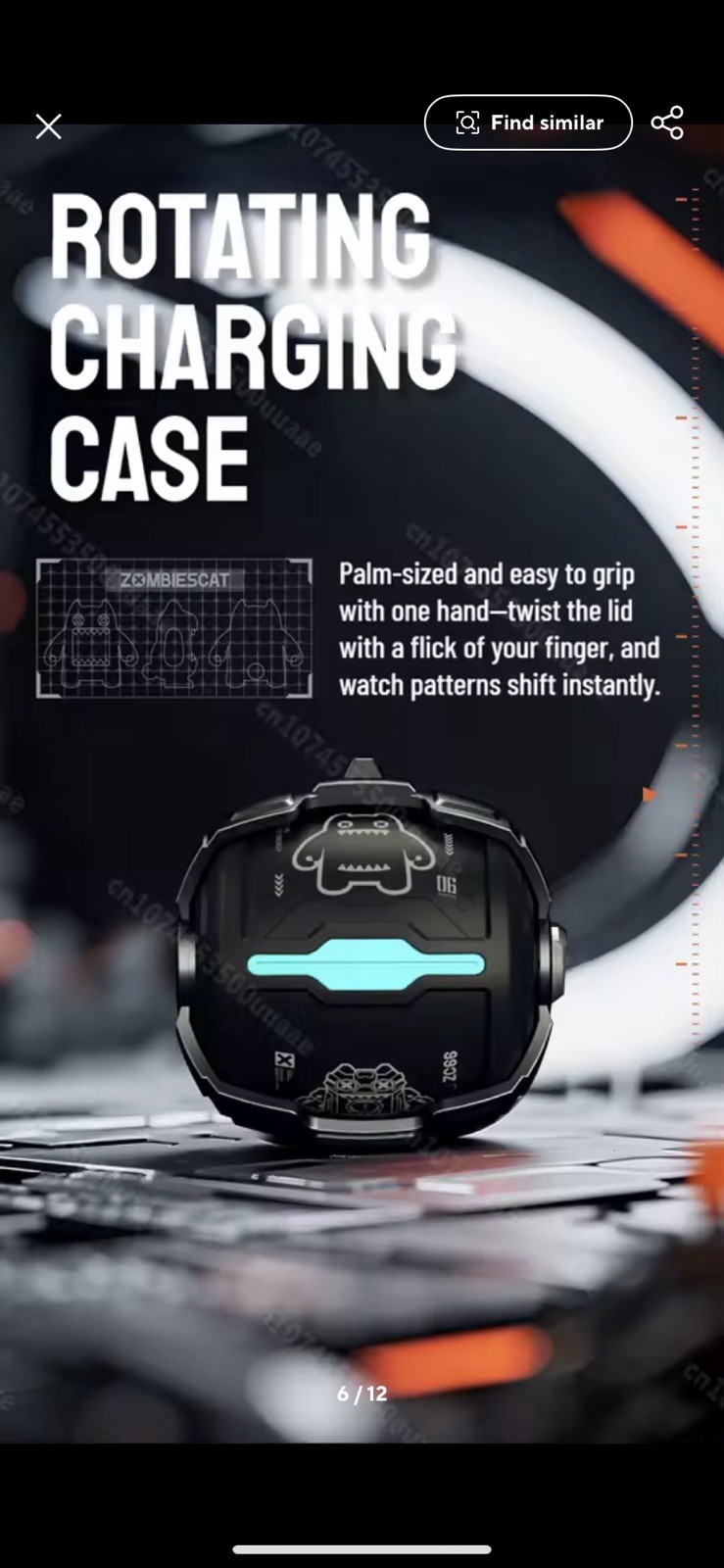 ZOMBIESCAT CyberBean B12 Deep Bass Bluetooth V5.4 Earbuds w/ Hi-Res Audio & ENC